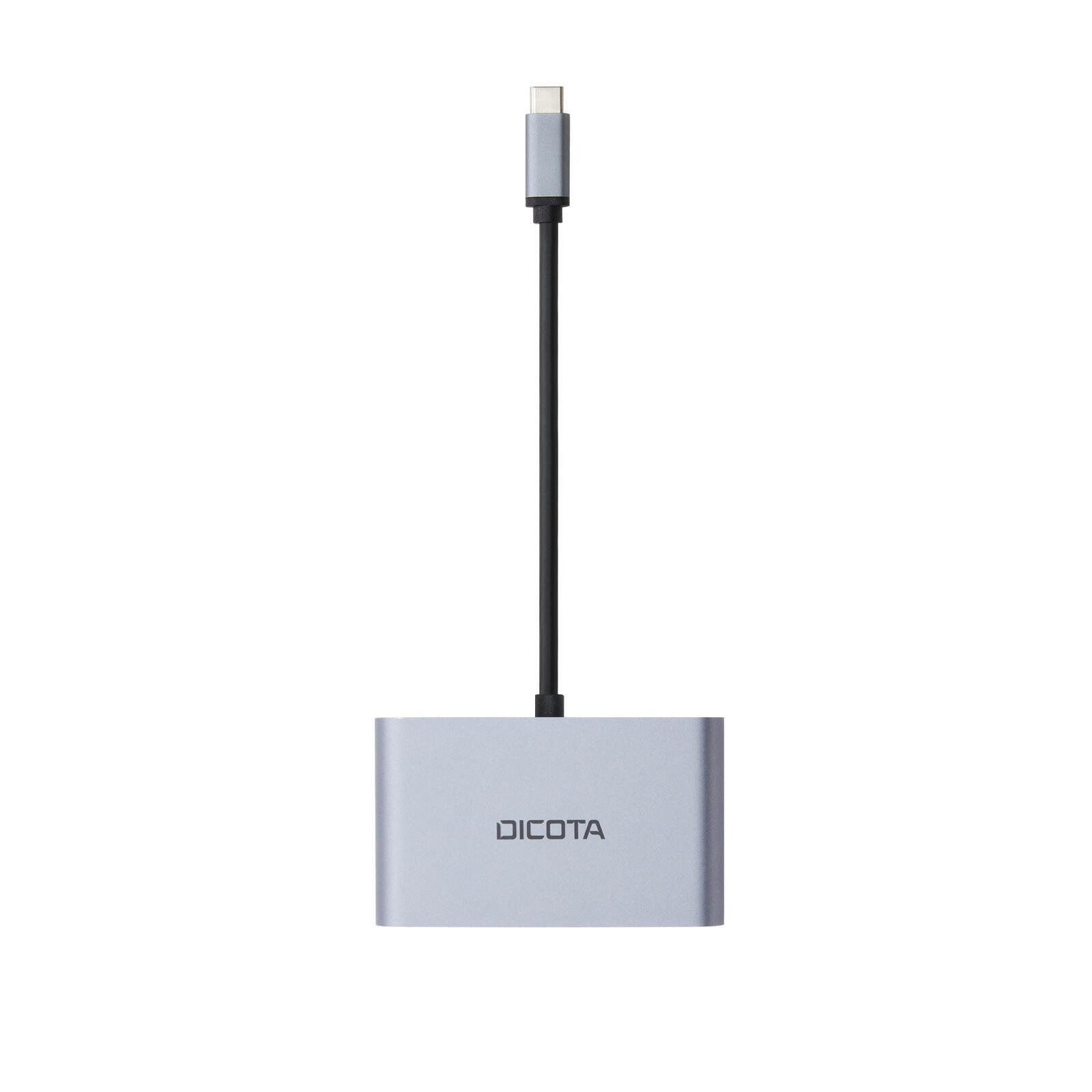 DICOTA Laptop-Dockingstation USB-C Mobile 5-in-1 Mini Docking Station 4K HDMI D