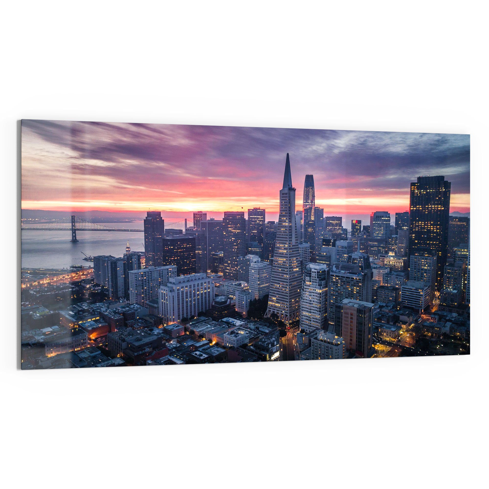 DEQORI Glasbild 'Blick auf San Francisco', günstig online kaufen