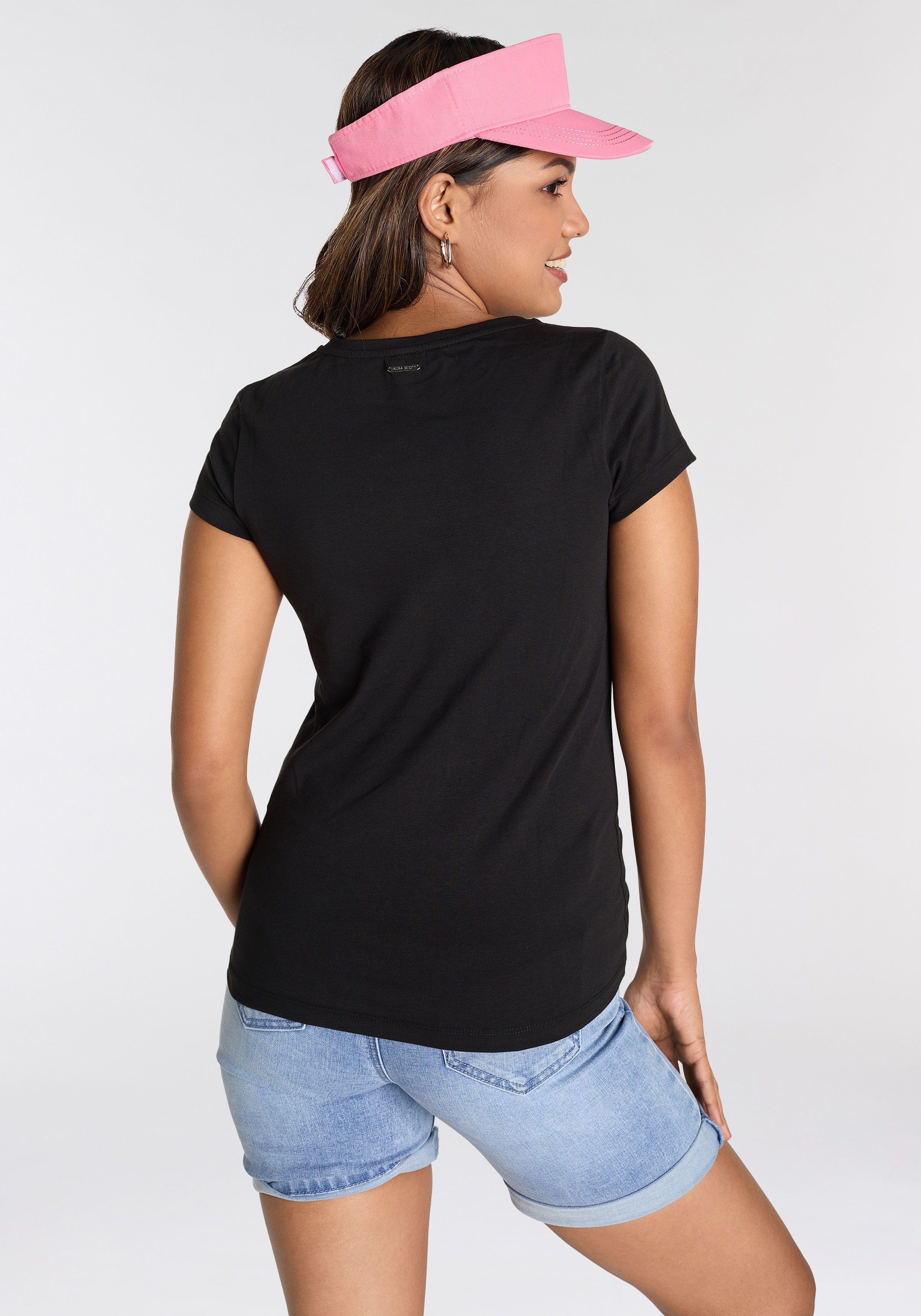 Laura Scott T-Shirt mit modischem Frontprint günstig online kaufen