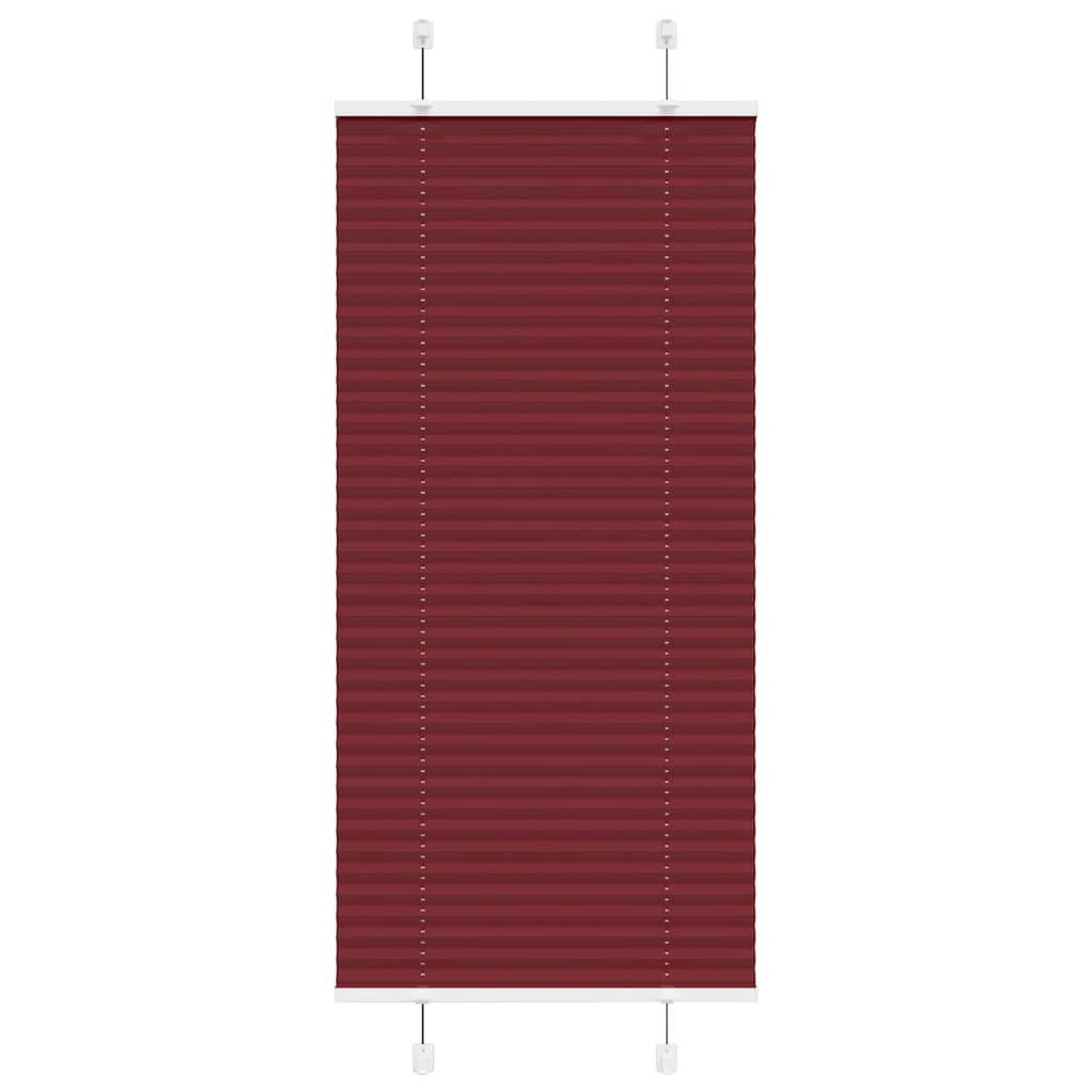 vidaXL Jalousie 60 x 100 cm Plissee Bordeauxrot 60x100 cm Stoffbreite 59,4 cm Polyeste