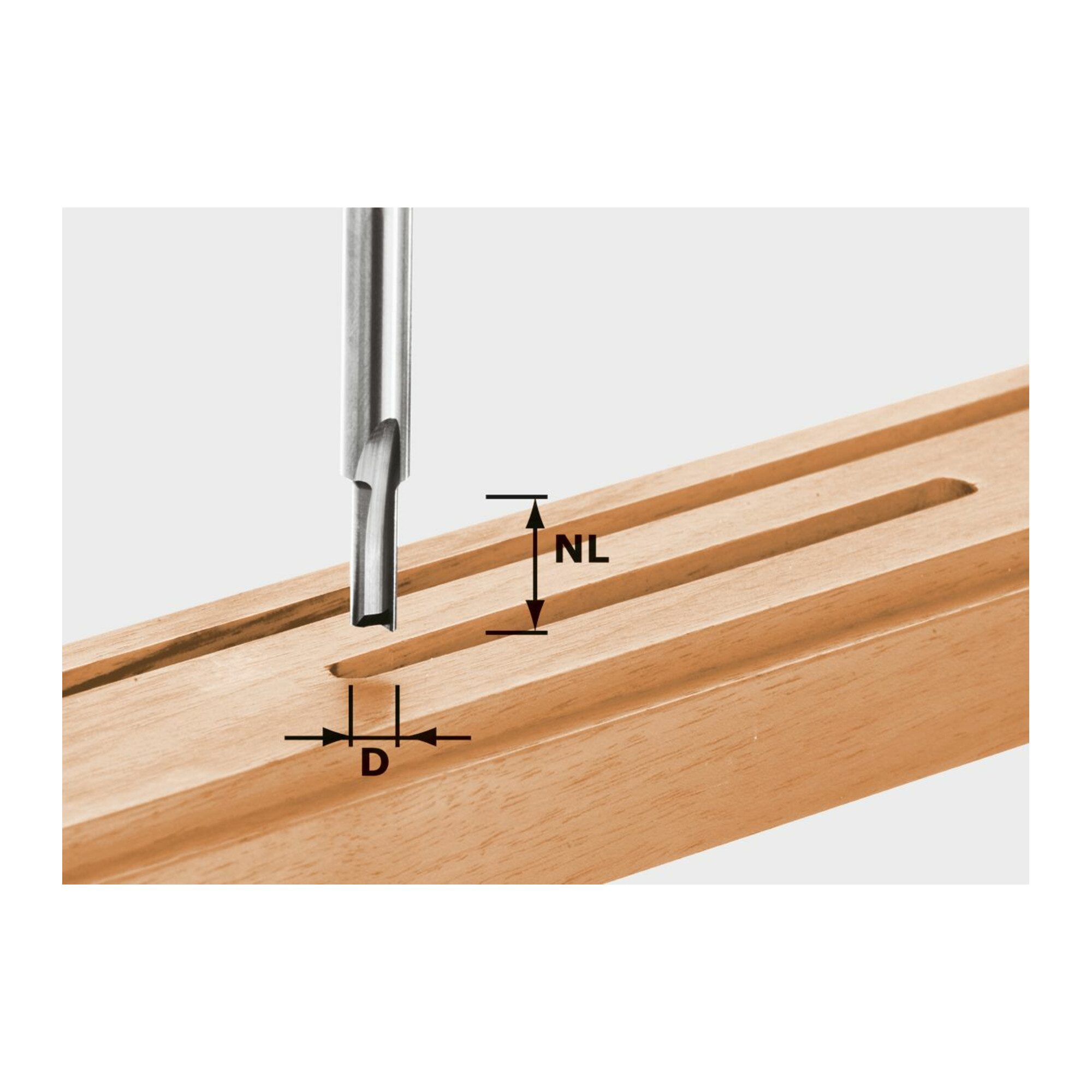 FESTOOL Fräse Festool Nutfräser HW Schaft 8 mm HW S8 D6/14
