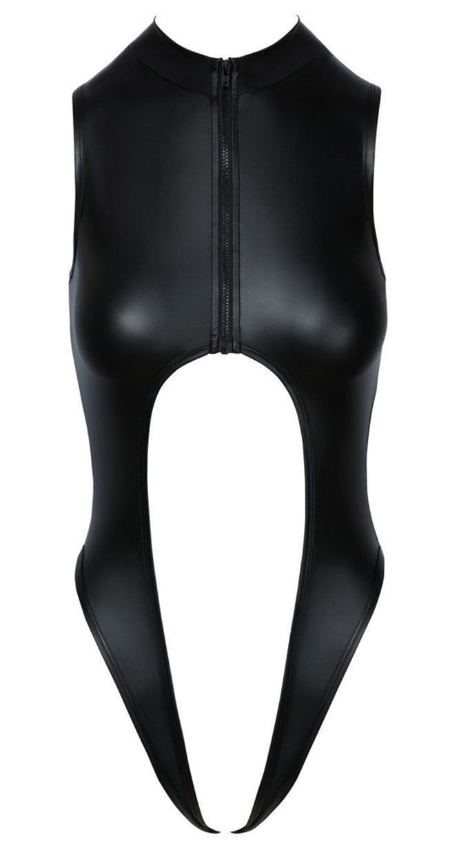 Cottelli LINGERIE Body-Ouvert äußerst verführerisch, im Mattlook mit Reißverschluss