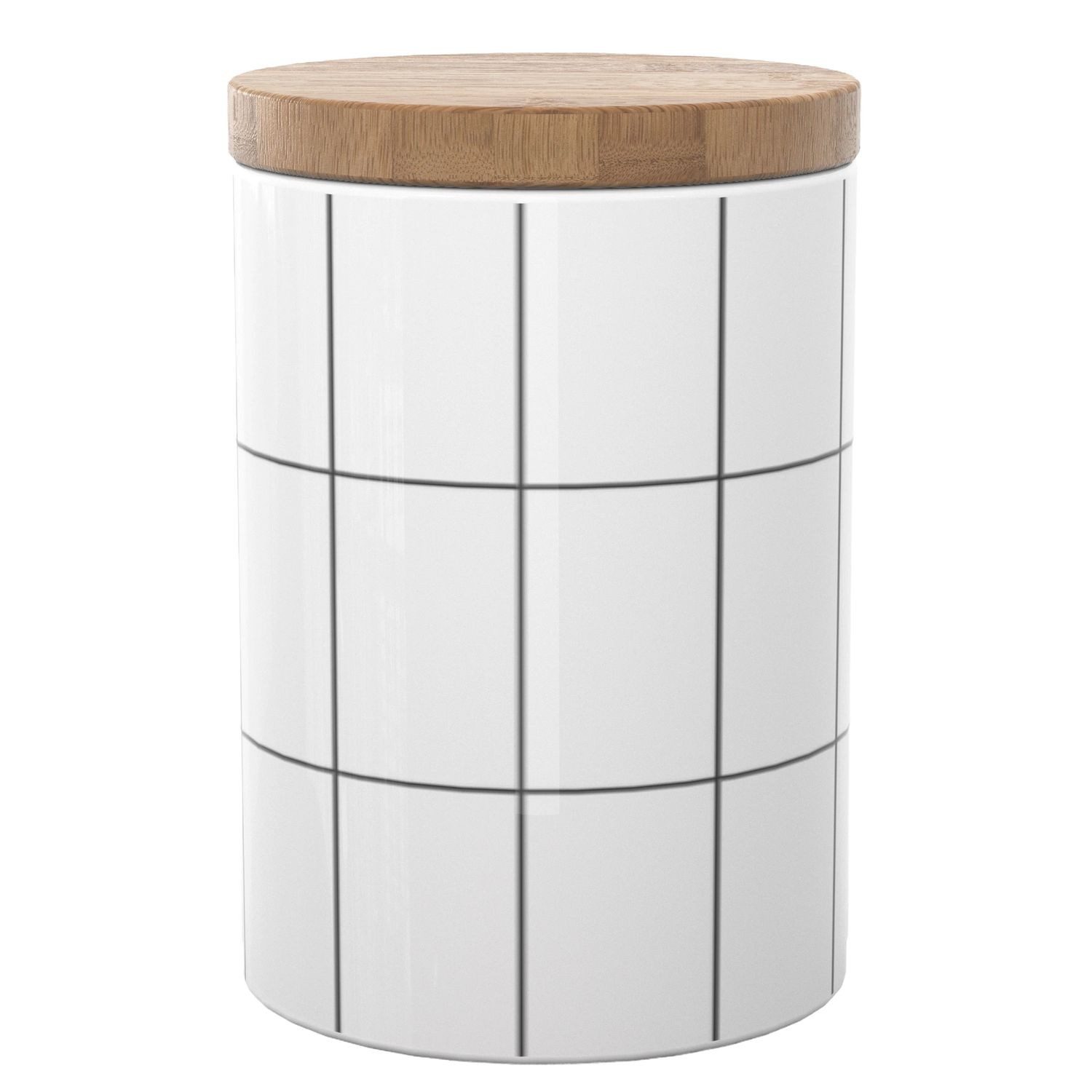 Intirilife Vorratsdose, Keramik, (Vorratsdose aus Keramik in Größe M mit Deckel, 1-tlg), Luftdicher spülmaschinenfester Vorratsbehälter für Tee Kaffee