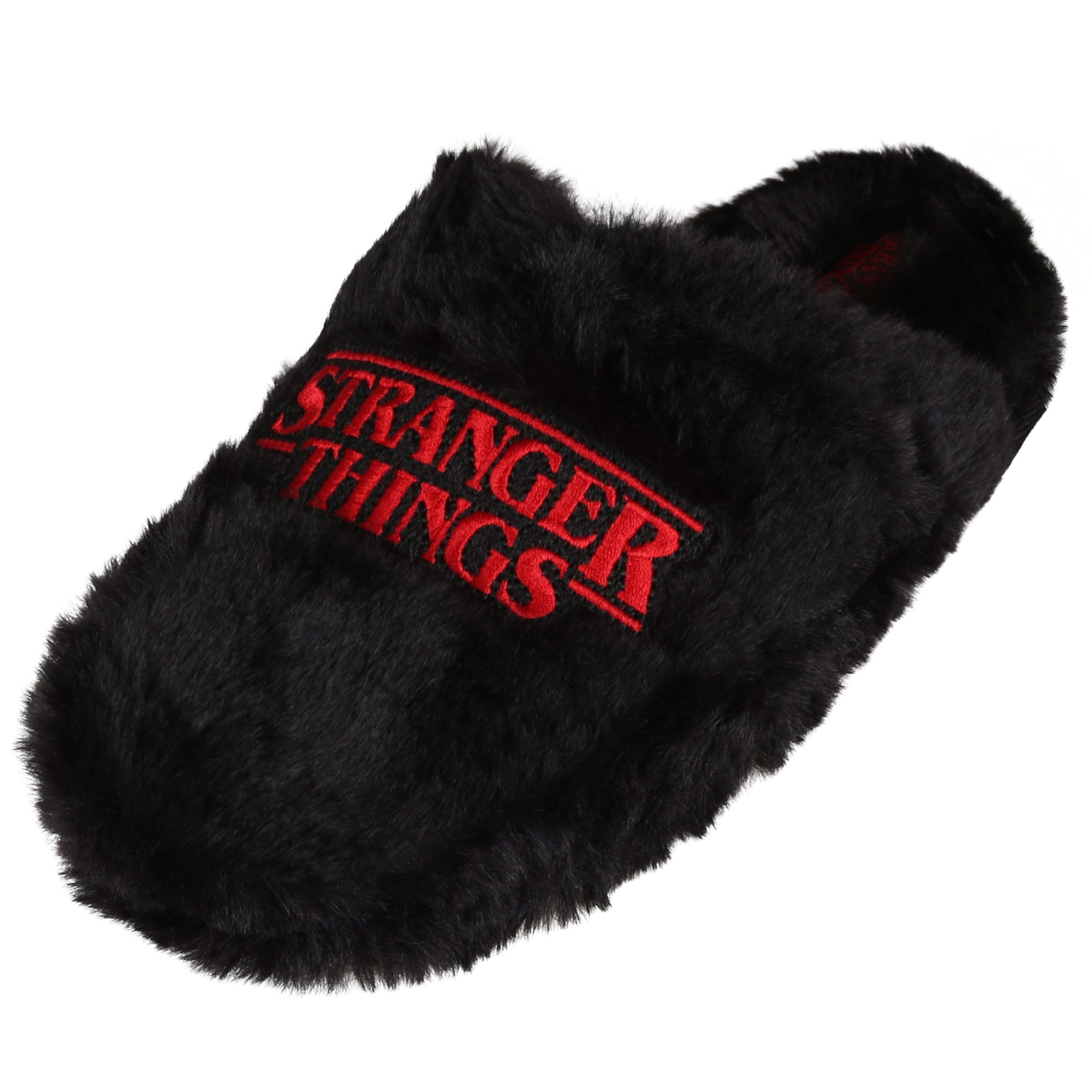 Stranger things Stranger Things Damen-Hausschuhe – rutschfest, warm, weich, Geschenk Plüsch Hausschuhe