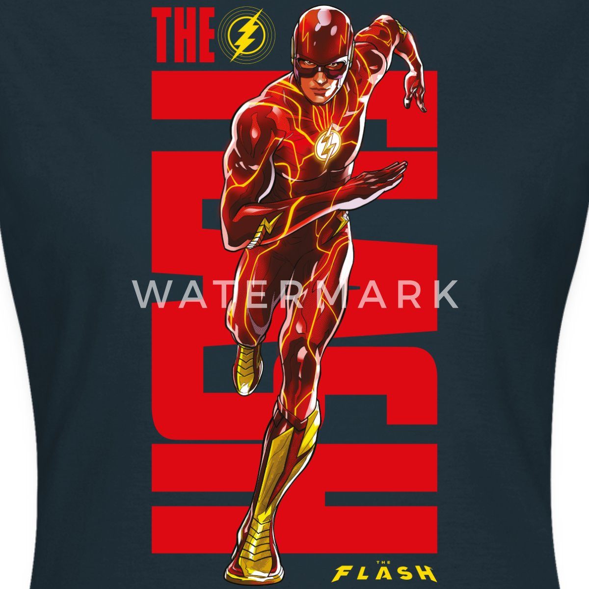 Spreadshirt T-Shirt The Flash Speedster Rotes Logo Frauen T-Shirt (1-tlg) Slim Fit, fällt klein aus