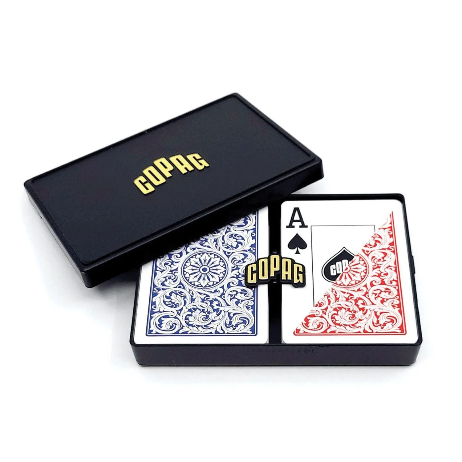 Cartamundi Spiel COPAG Elite - Jumbo Face - 2 index - Blue/Red Double-Deck