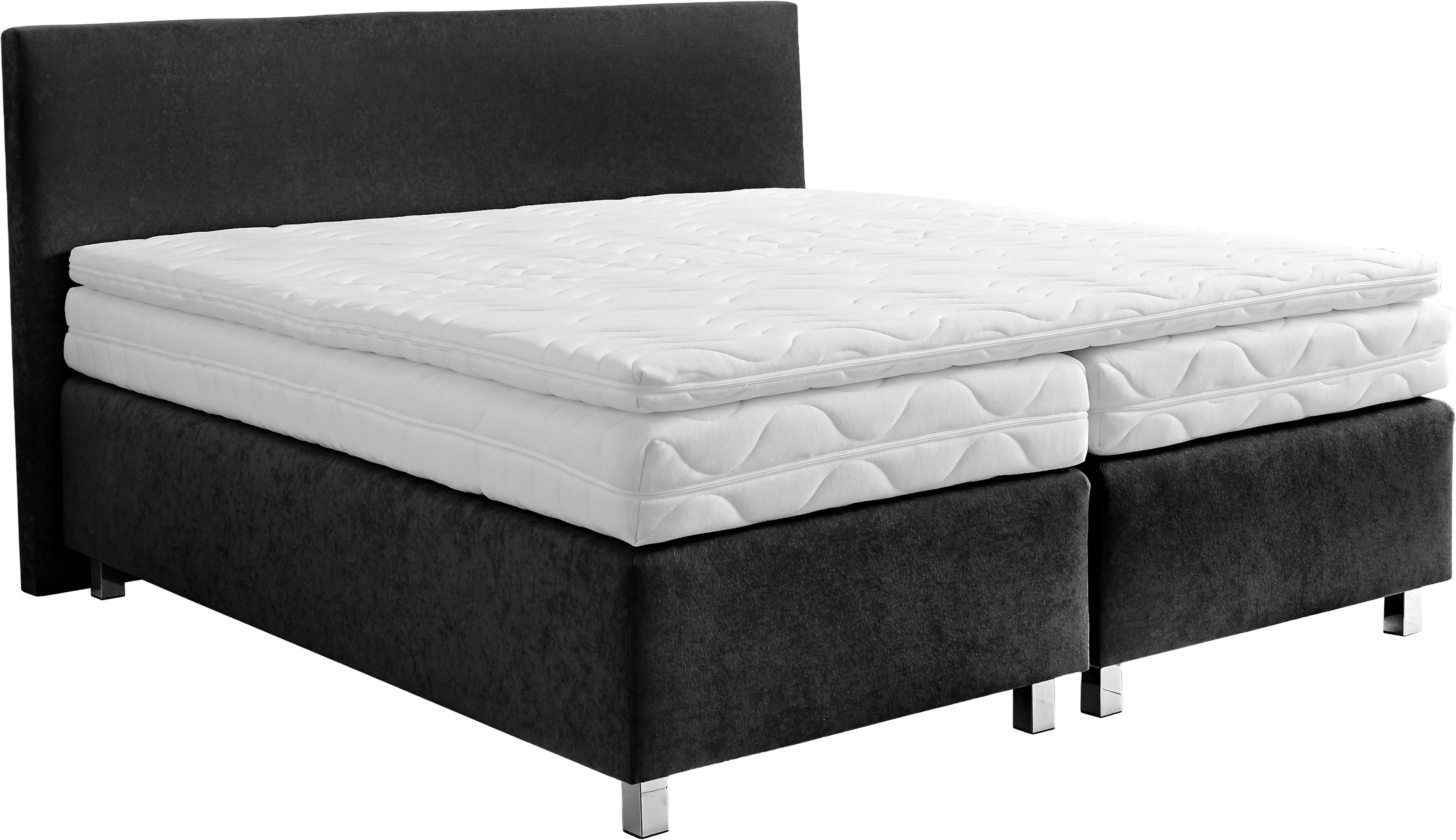 Westfalia Schlafkomfort Boxspringbett, Verchromte Metallfüße, die günstig online kaufen