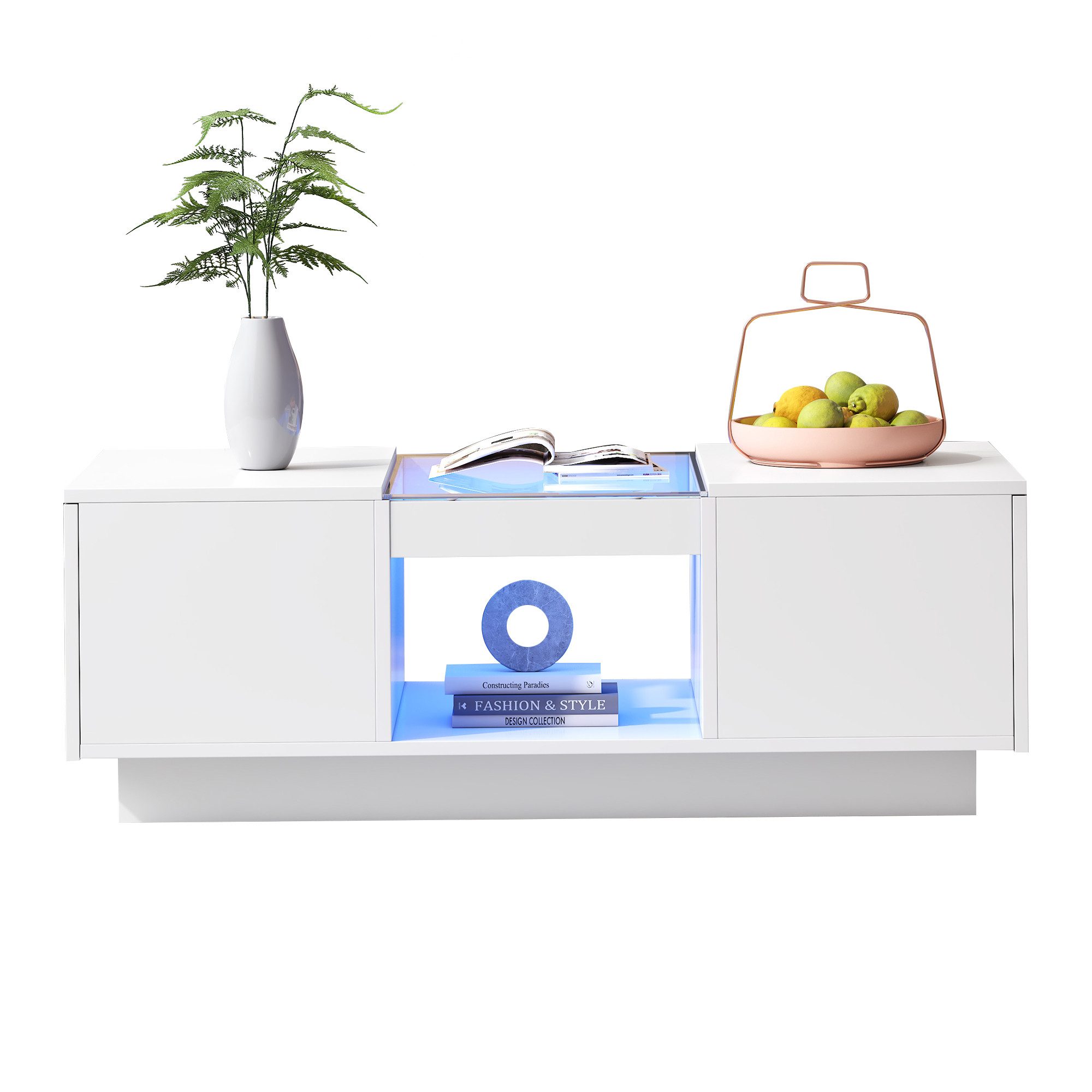 OKWISH Couchtisch Couchtisch mit Glastischplatte und günstig online kaufen