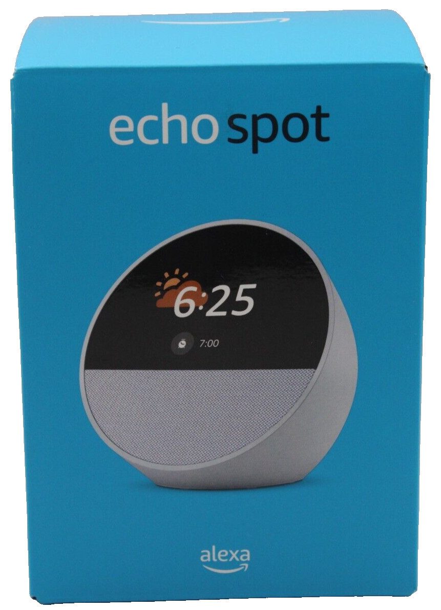 Echo Spot 2024 Kompakter & Smarter Lautsprecher WLAN Bluetooth Wecker Smart Speaker