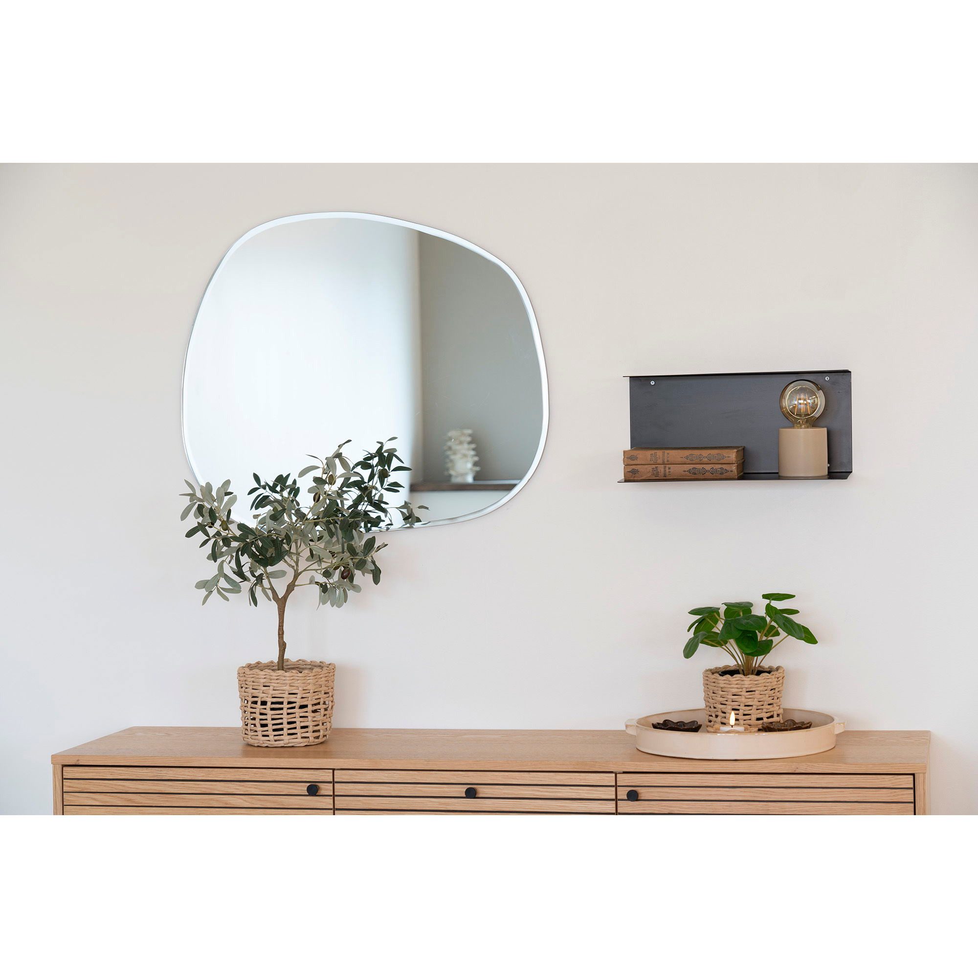 tinkaro Wandregal Lille Stahl Schwarz günstig online kaufen