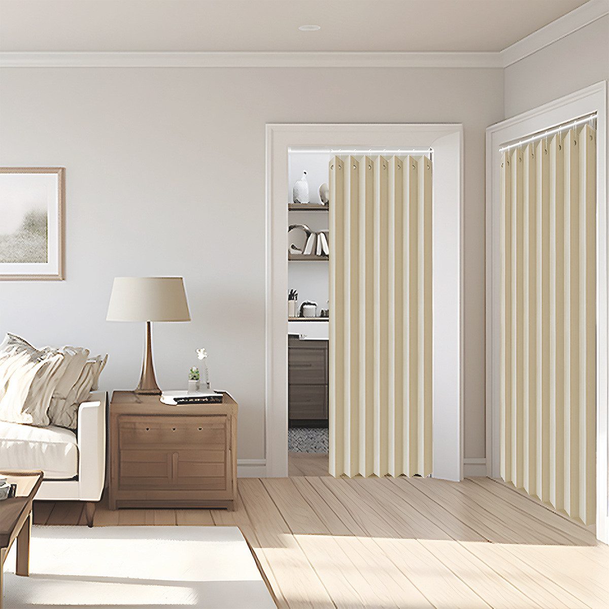 Kaket Türvorhang Isolierte Türvorhänge, Plissee-Falttürvorhänge, Sichtschut günstig online kaufen