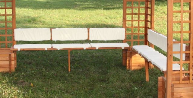 Promadino Sitz- & Rückenauflagen Beige für Pavillon Mindelheim
