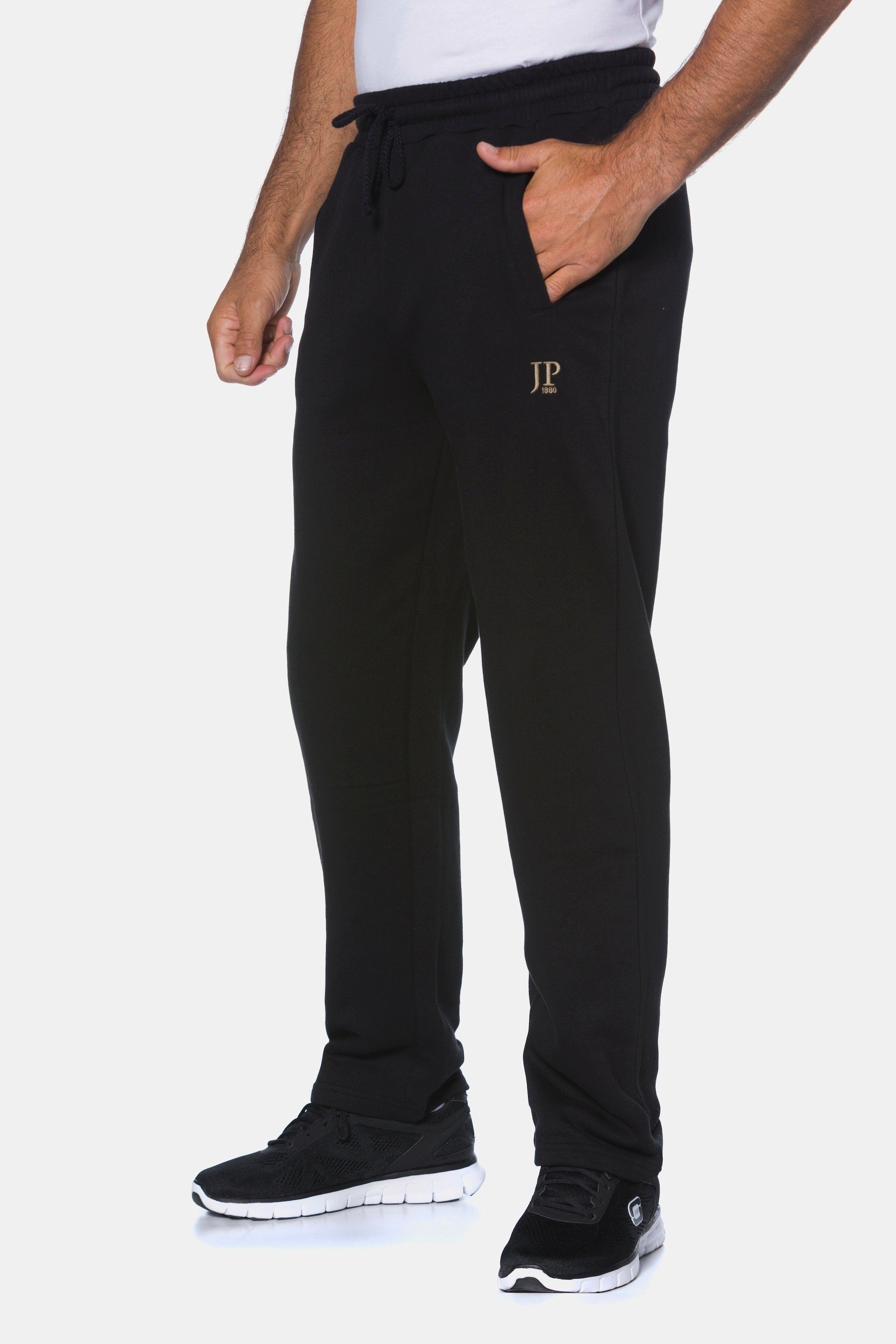 JP1880 Sweathose Jogginghose Basic Fit Basic geschnitten gerade schwarz