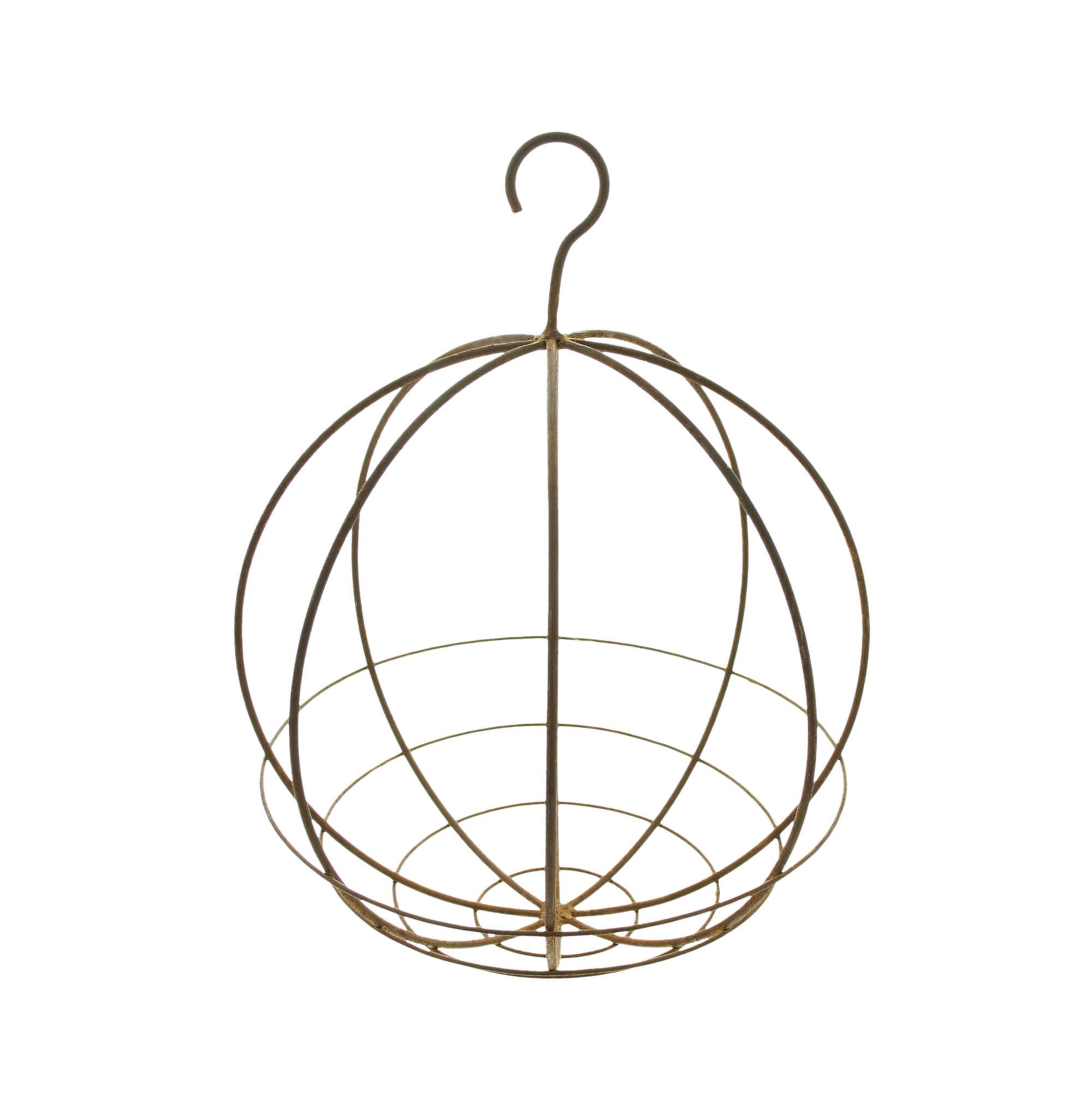 Dekoleidenschaft Dekohänger "Kugel" Metall, Rost Finish Ø 25 cm, Deko Anhän günstig online kaufen