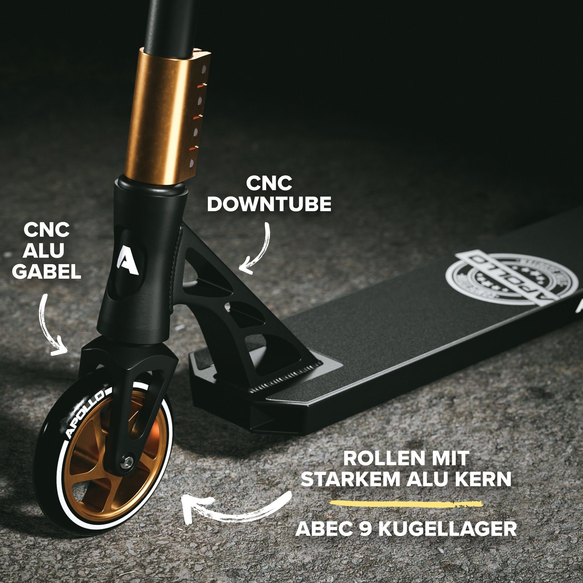 Apollo Stuntscooter Stunt Scooter Genesis Pro X Competition -, High End Roller