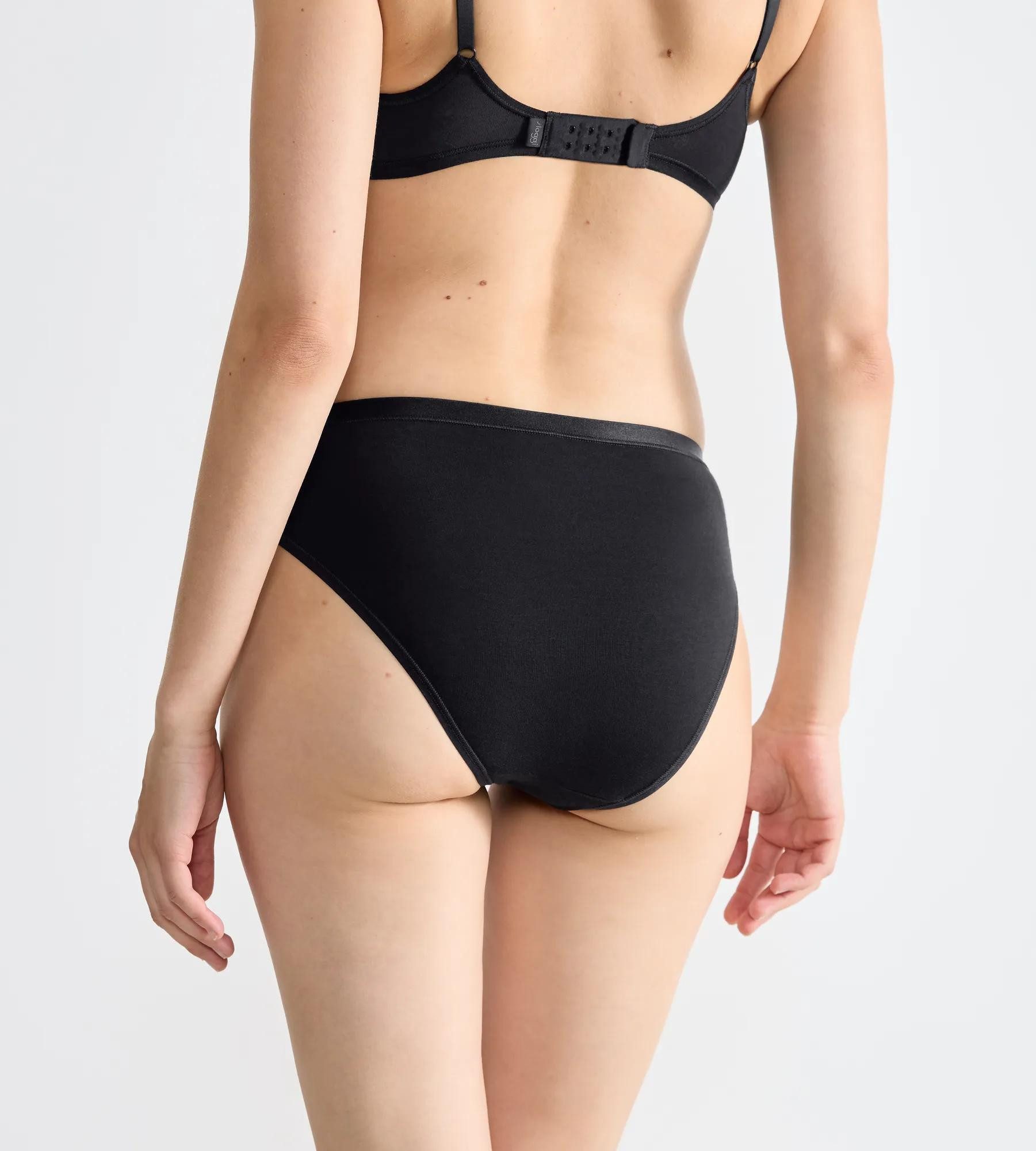 sloggi Tai-Slip GO Daily Cotton (3er Pack) Glanz-Effekt Details, hoher Beinausschnitt, weich, elastisch