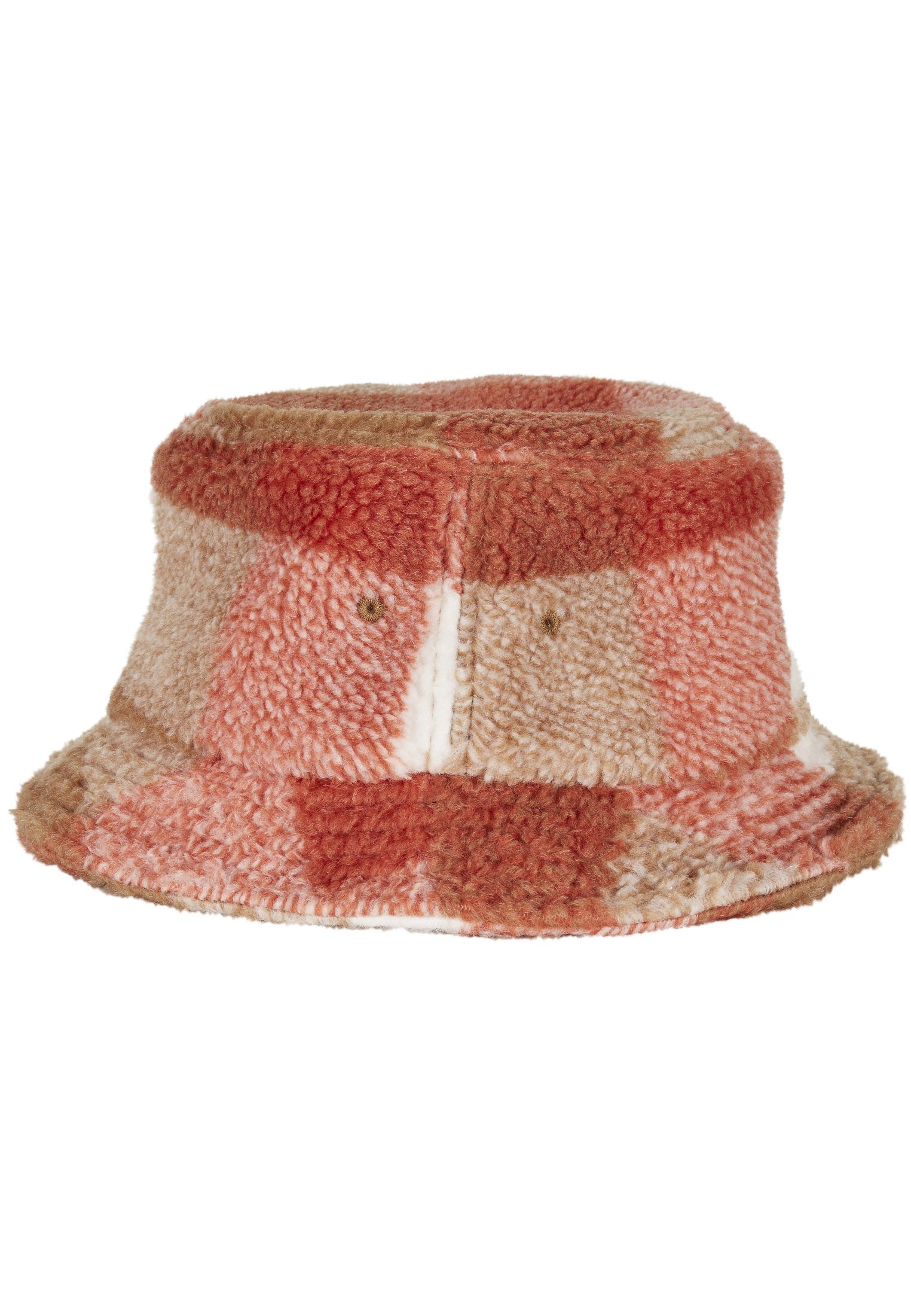 Flexfit Flex Cap Hat Hat whitesand/toffee Bucket Bucket Check Sherpa