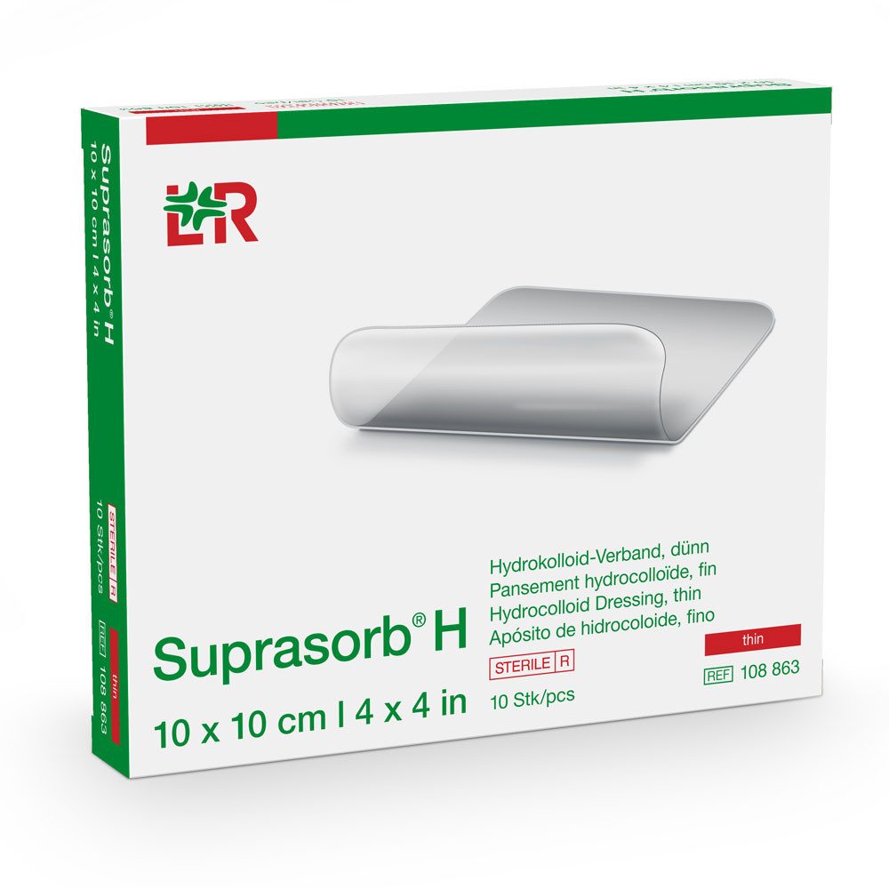 Lohmann & Rauscher GmbH & Co.KG Wundpflaster L&R Suprasorb H Hydrokolloid-Verband Dünn 10x10 cm