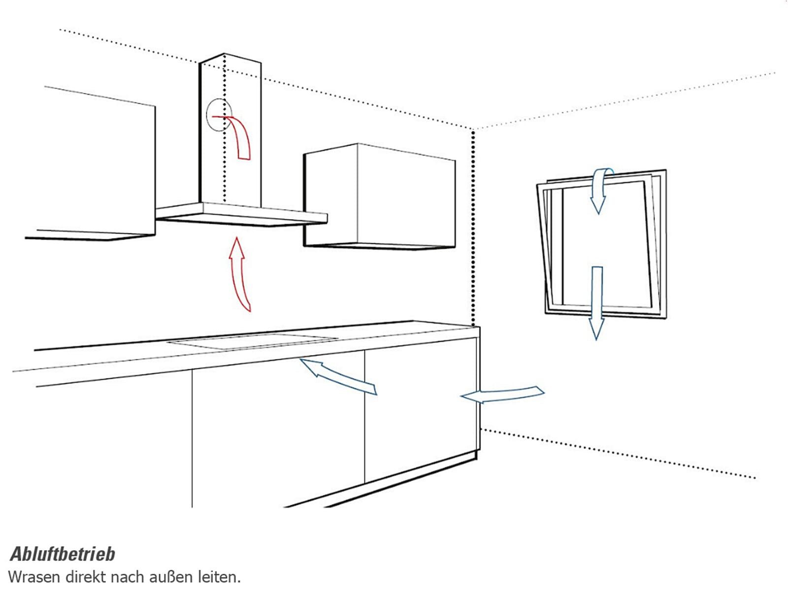 Silverline Deckenhaube, 100 cm