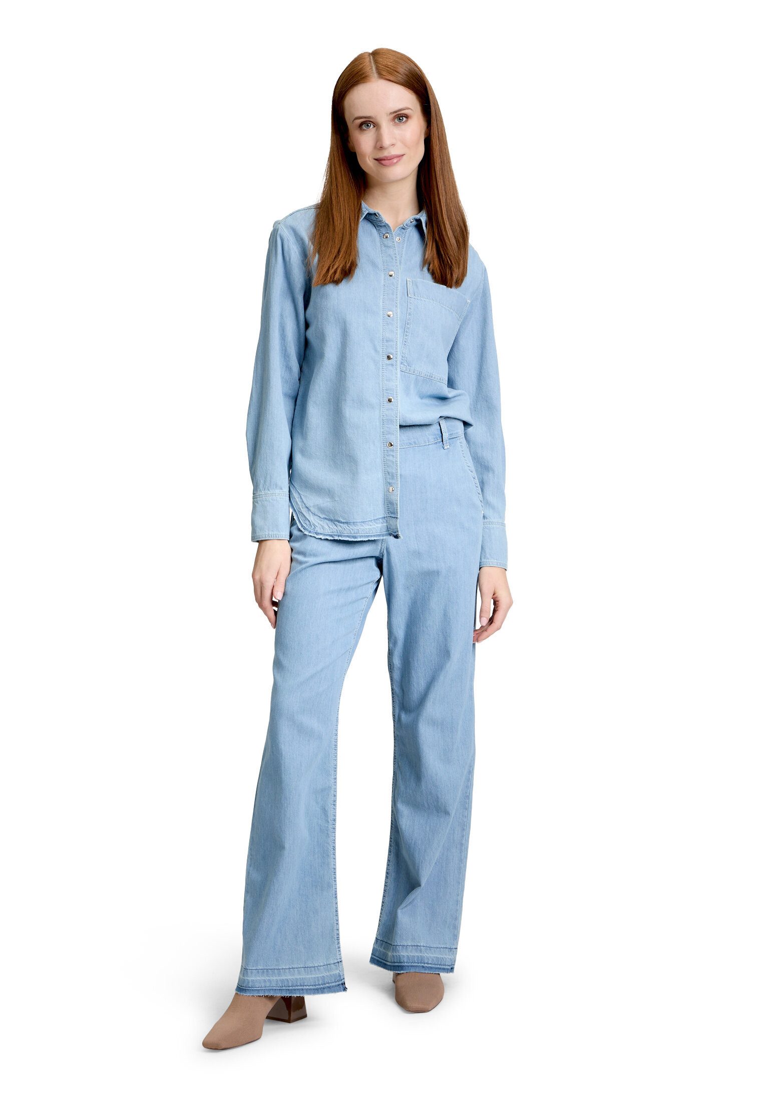 Betty Barclay Slim-fit-Jeans Damen mit offenem Saum
