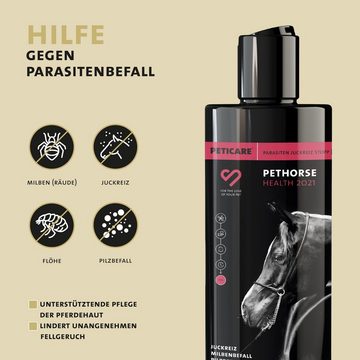 Peticare Tiershampoo Parasiten, Juckreiz Shampoo für Pferde - petHorse Health 2021, 250 ml