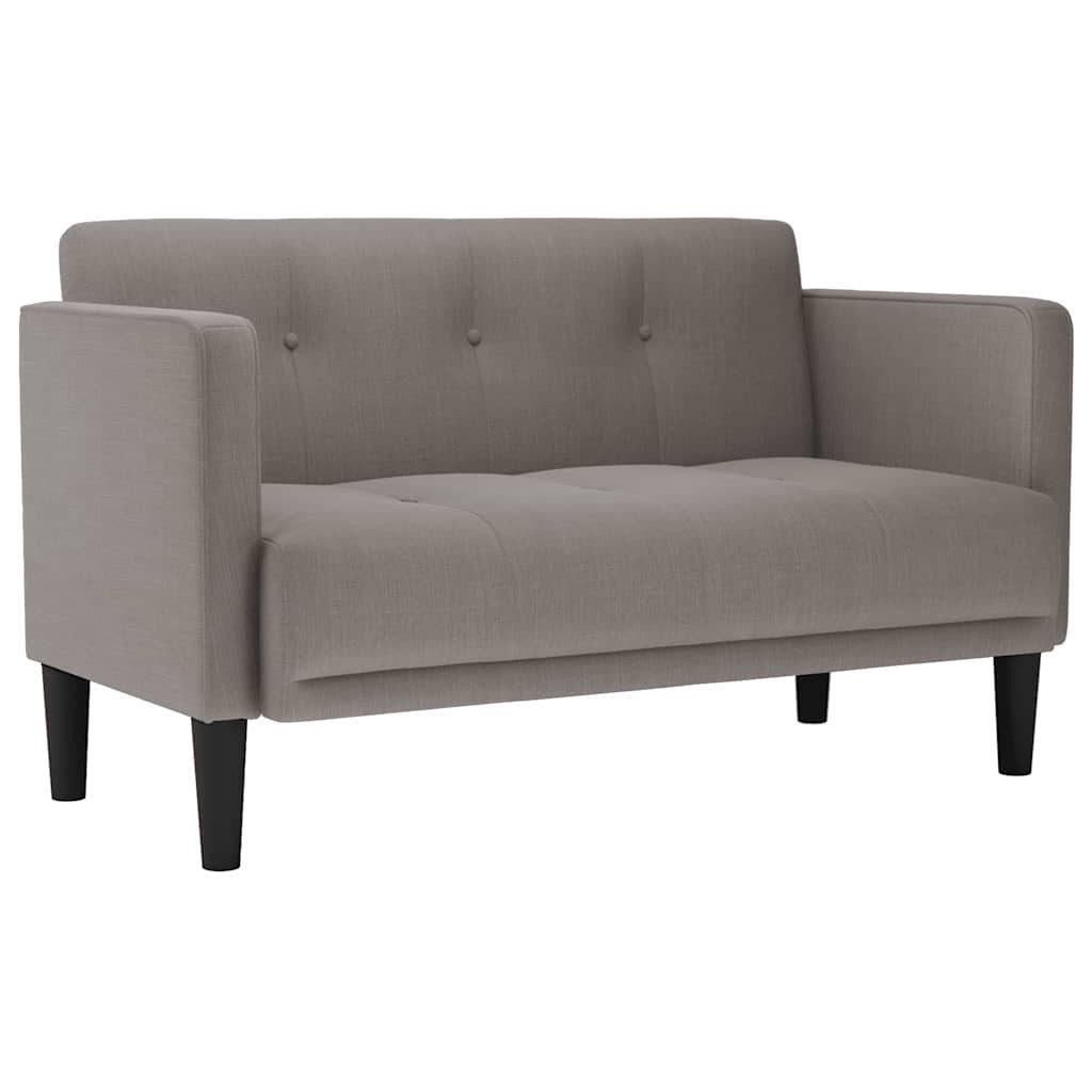 vidaXL Sofa Zweisitzer-Sofa Taupe 111 cm günstig online kaufen