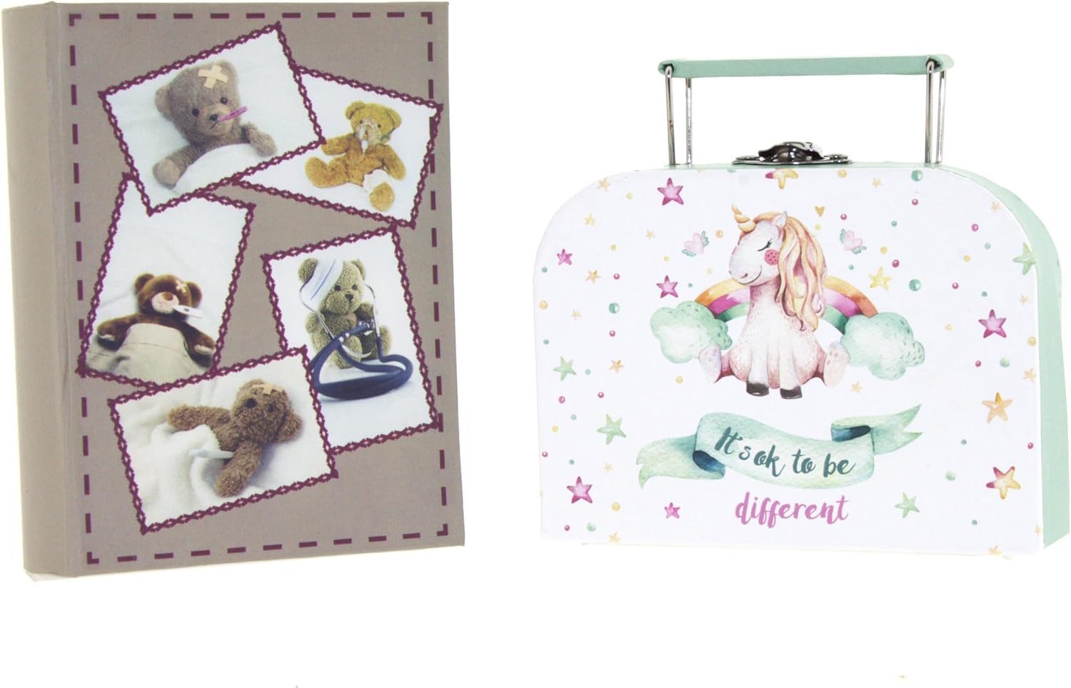 hausleben Aufbewahrungsbox Kinder Bundle, – Koffer & Geheimversteck im Buch für kleine Schätze