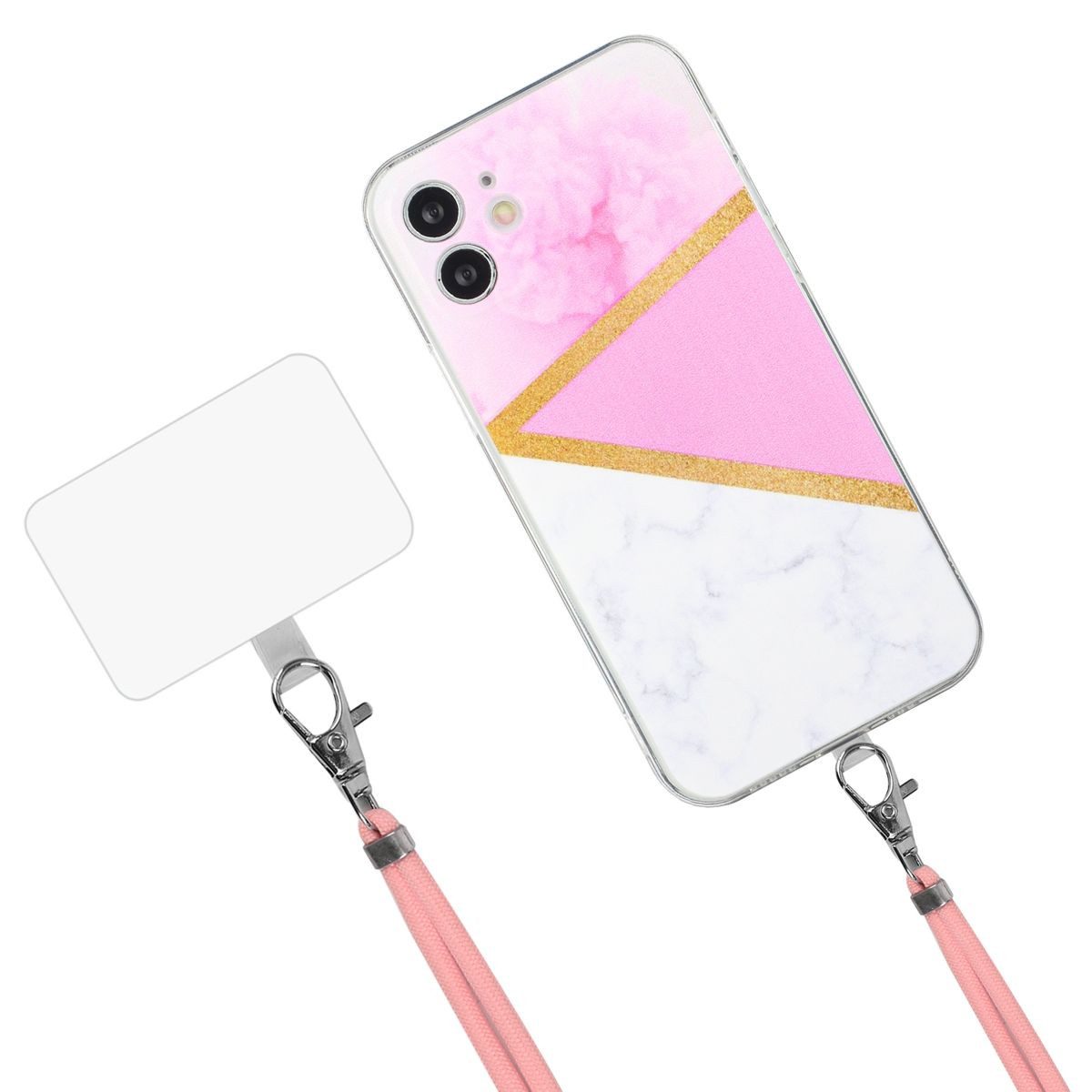 König Design Handyhülle Apple iPhone 12, Handykette Schutzhülle Case Cover Backcover Etuis