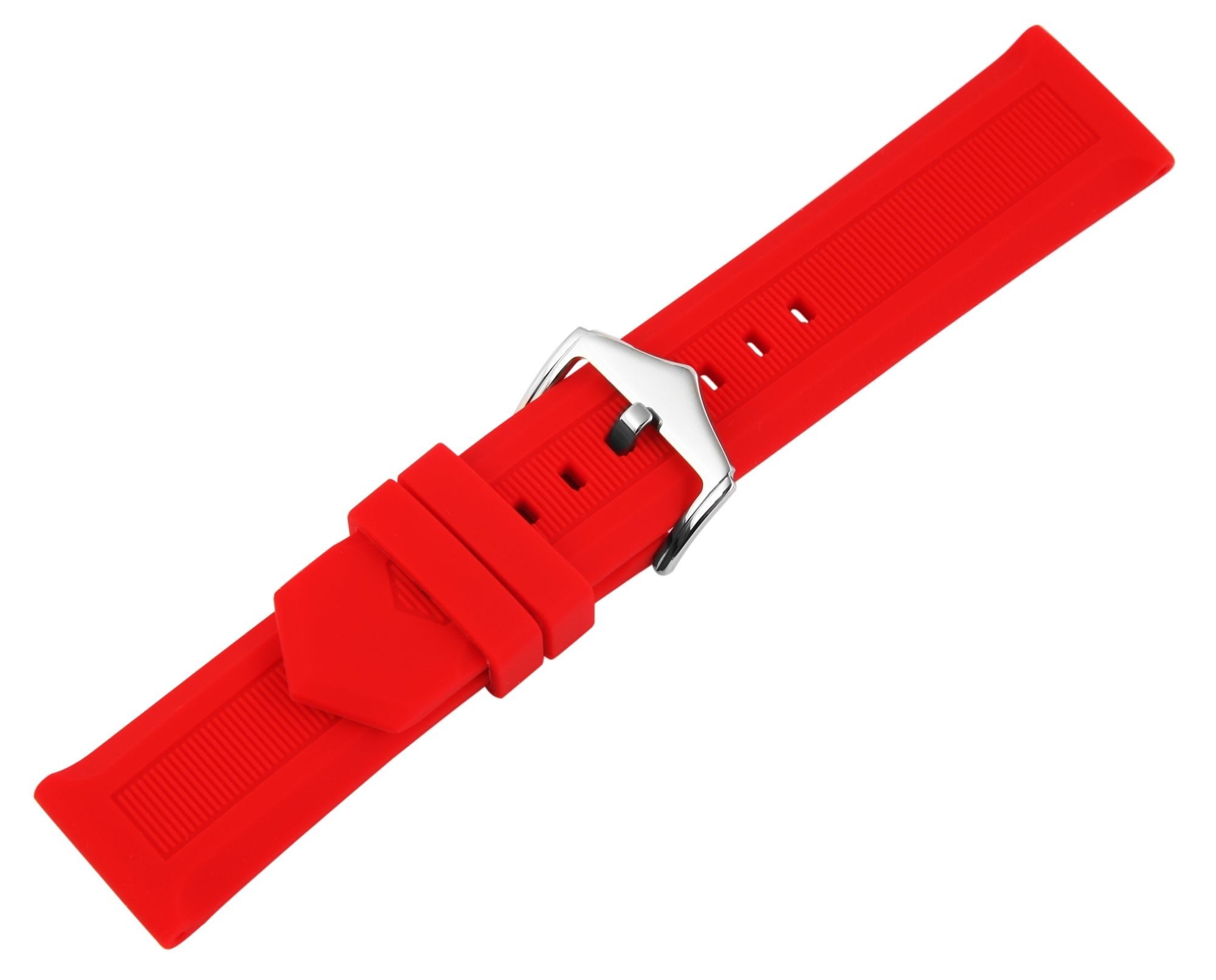 Engelhardt Uhrenarmband MB0081 Silikon-Uhrenarmband, rot, Dornschließe, 12 günstig online kaufen