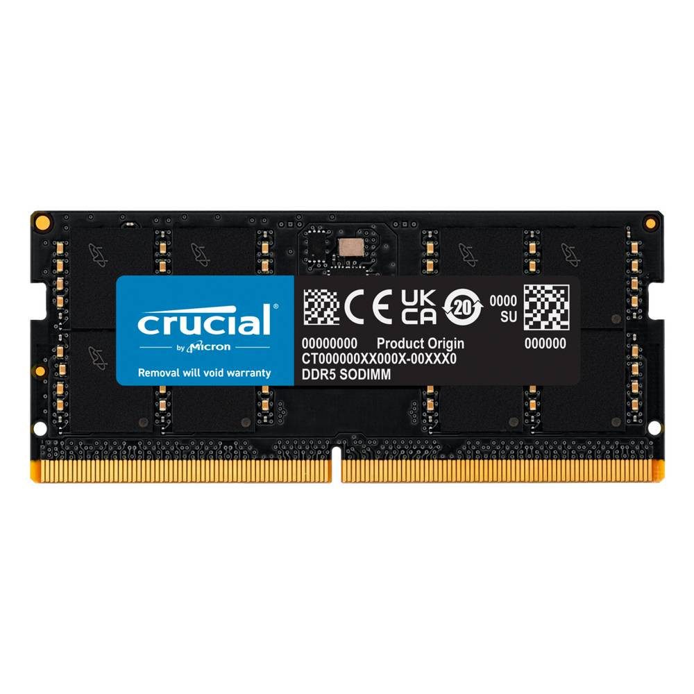 Crucial SORAM D5 5200 48GB CL46 - 48 GB Speichermodul 1 x 48 GB DDR5 Laptop-Arbeitsspeicher