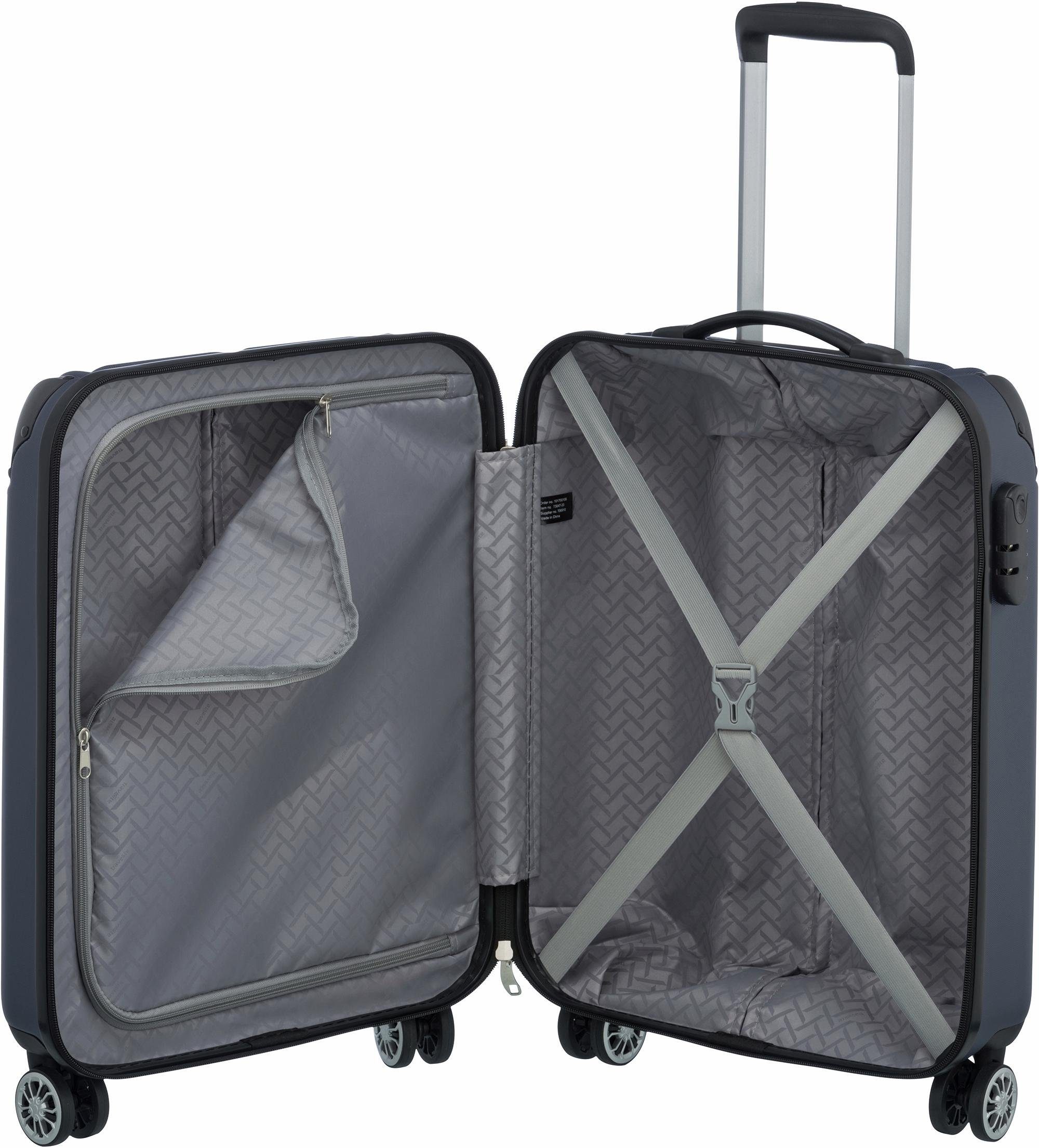 travelite Hartschalen-Trolley CITY Reisekoffer Hartschale, 4 Rollen, mit TSA-Schloss, robustes ABS Reisegepäck