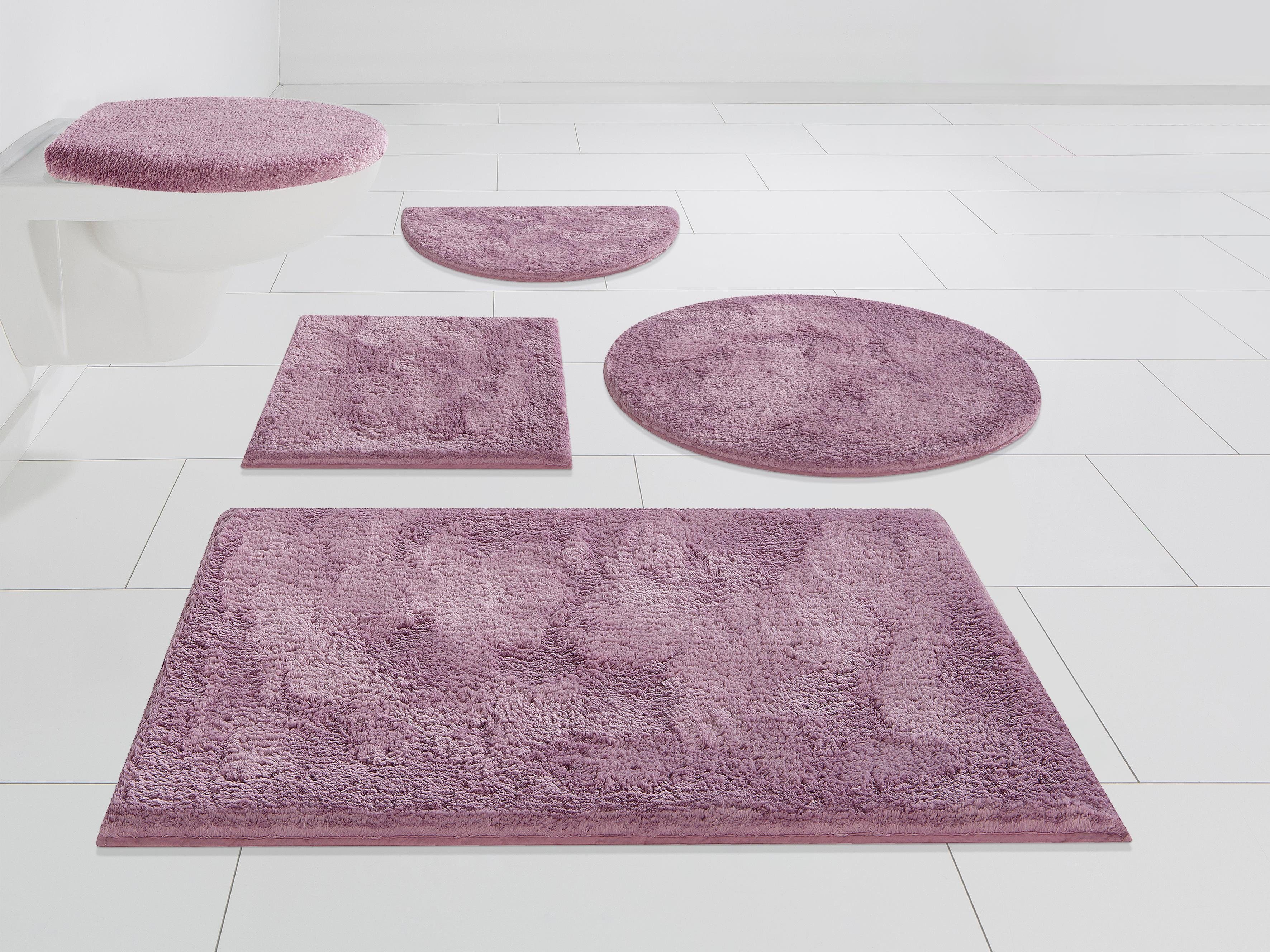 Pastell-Farben, teiliges Badteppich 3 trocknend, my rutschhemmend 22 purple in Jos schnell rechteckig, Badematten erhältlich home, Set als fußbodenheizungsgeeignet, beschichtet, Polyester, Höhe Badematte mm,