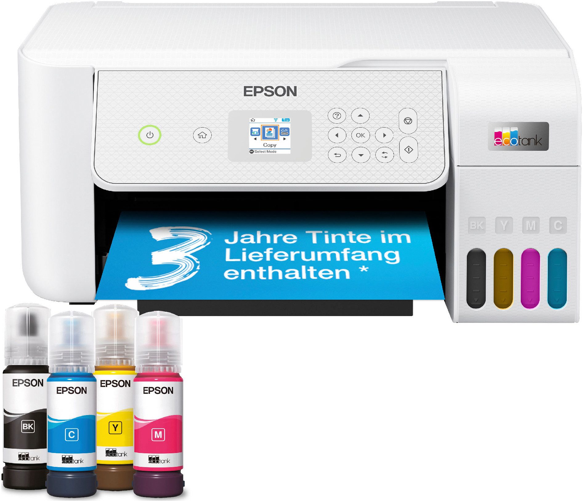 Epson EcoTank ET-2876 Multifunktionsdrucker, (WLAN (Wi-Fi)