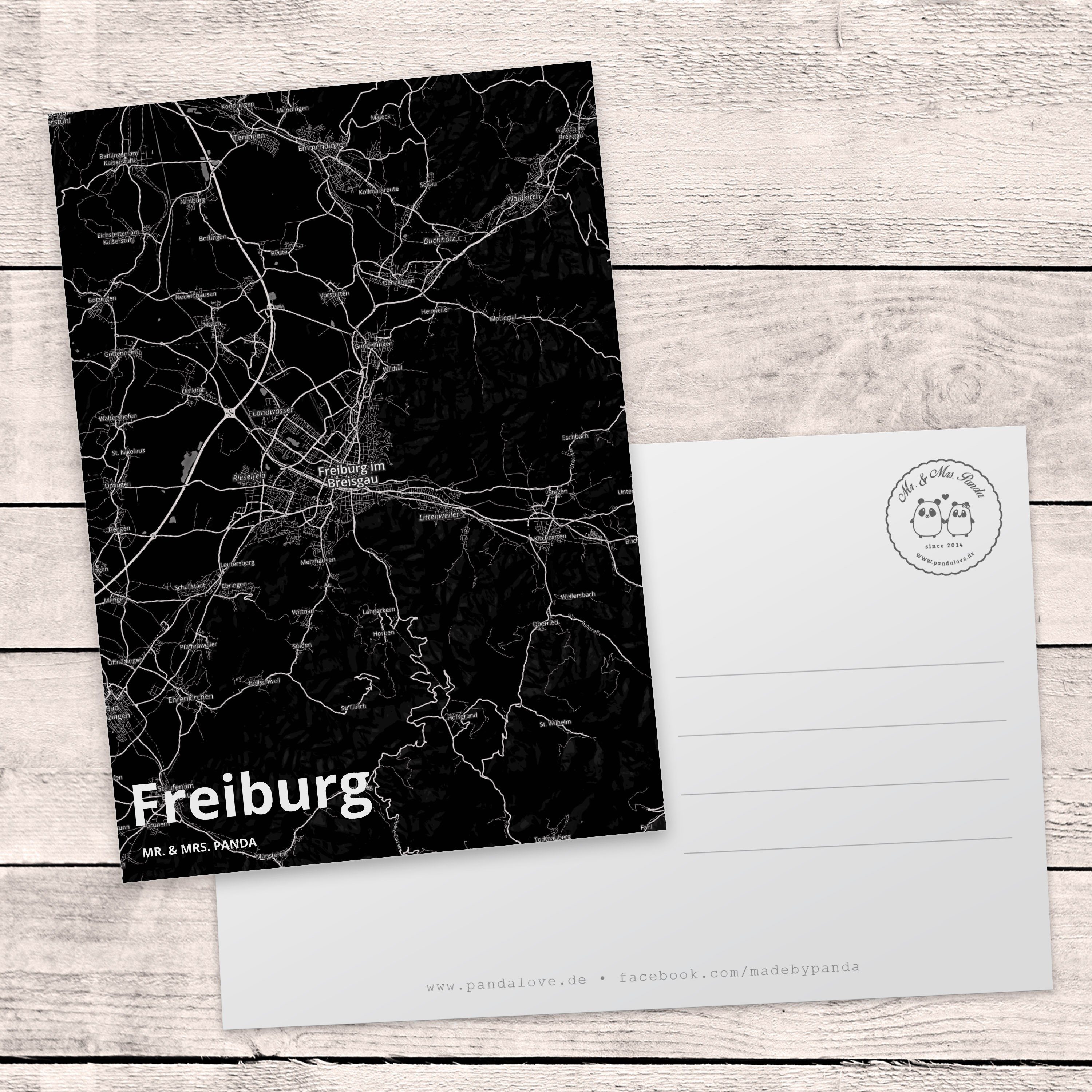 Einladung, Mrs. Geschenkkarte, Mr. Geschenk, Städte, Panda Ort, Freiburg - Gru Dorf, Postkarte &