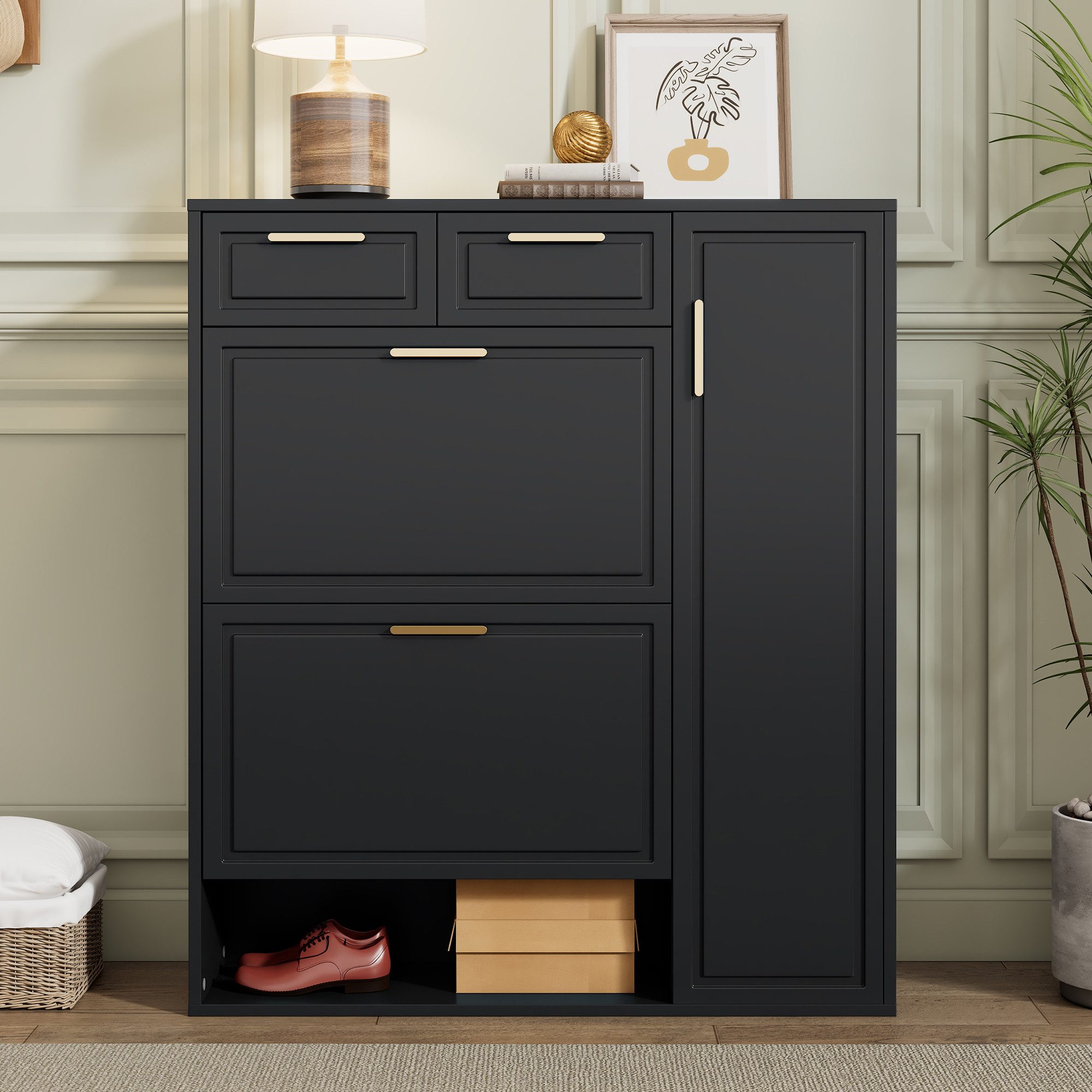 Merax Schuhschrank mit verstellbaren Regalen und günstig online kaufen