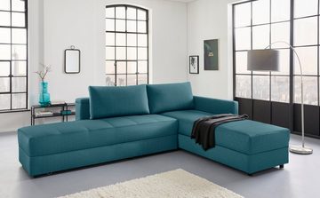 LOOKS by Wolfgang Joop Ecksofa LooksIII L-Form, durch Drehfunktion zum Bett wandelbar, inklusive Staufach