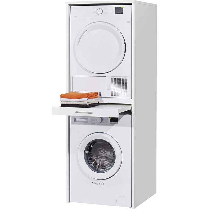Bega Consult Mehrzweckschrank Putzschrank Waschmaschinenschrank Weiß Mehrzweck Hauswirtschaftsraum