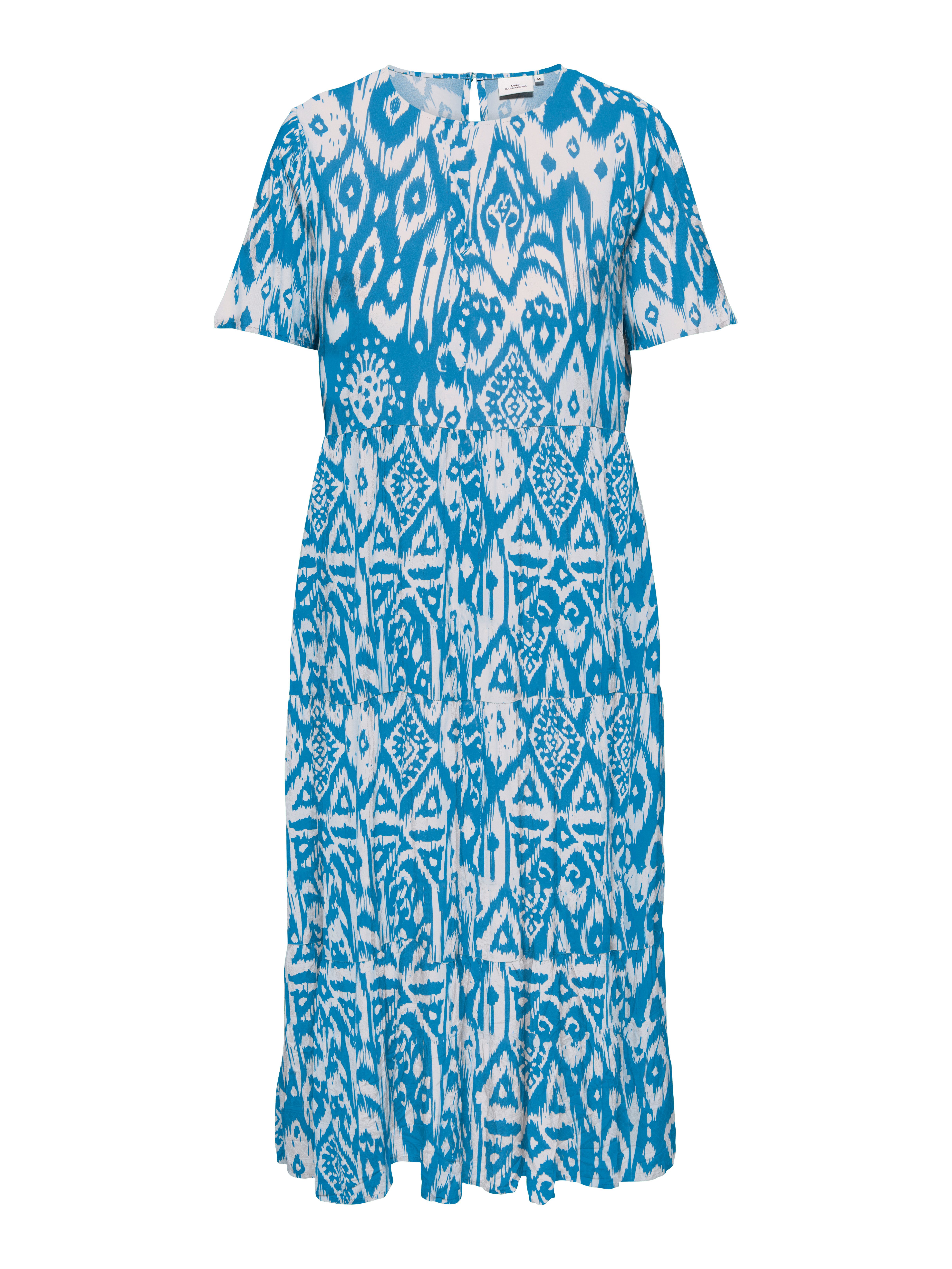 ONLY CARMAKOMA Druckkleid CARMARRAKESH LIFE SS MIDI DRESS AOP Sommerkleid