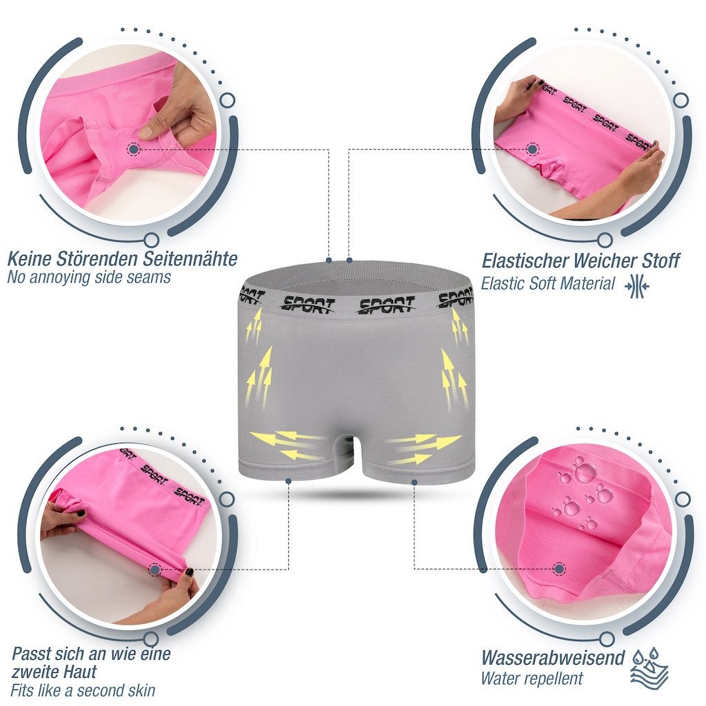 LOREZA Panty 10er Set Mädchen Pantys Boxershorts - Sport (Spar-Packung, 10-St) – Bild 5 von 5