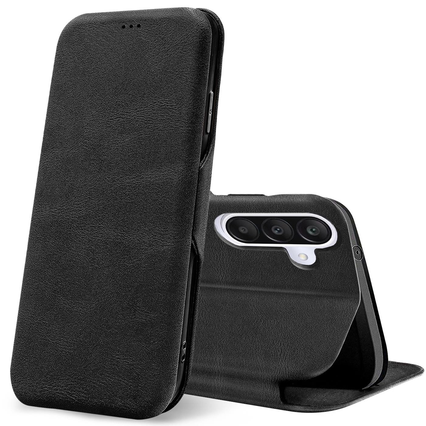 CoolGadget Handyhülle Business Premium Hülle Für Samsung Galaxy A56 5G 6,7 Zoll, Handy Tasche mit Kartenfach für Samsung A56 5G Schutzhülle