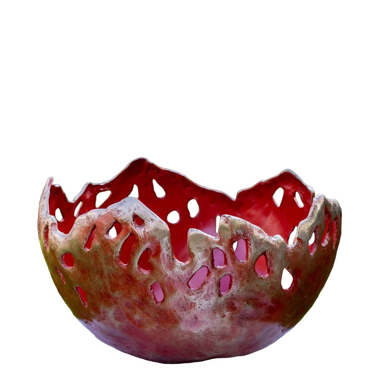 IDYL Feuerschale IDYL Rottenecker Bronze Feuerschale rot patiniert, Bronze – sehr robust – Langlebig – witterungsbeständig