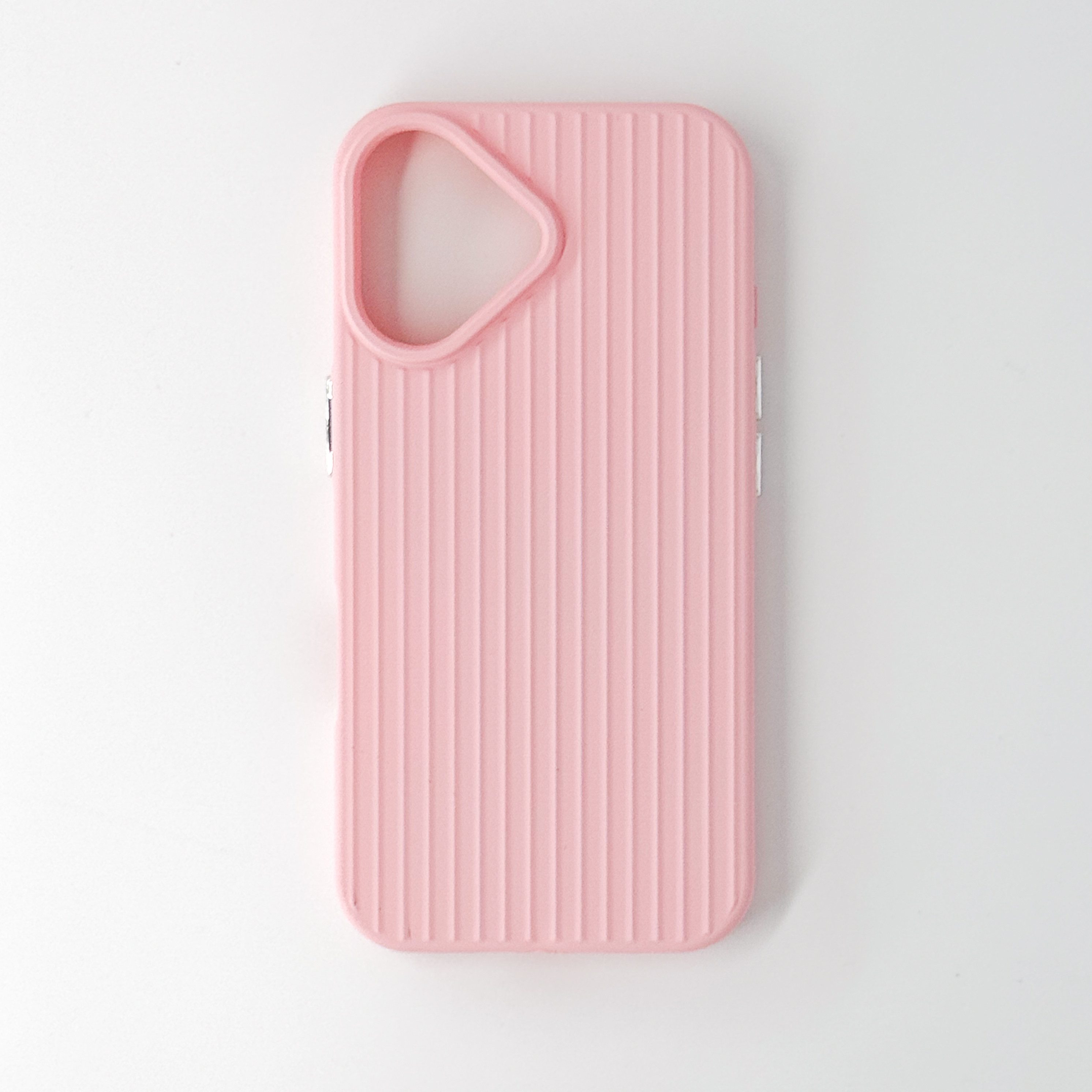 Urbanova Handyhülle Handyhülle Hülle iPhone 16 15 14 Pro bunt beige schwarz geriffelt, Geriffelte iPhone Hülle