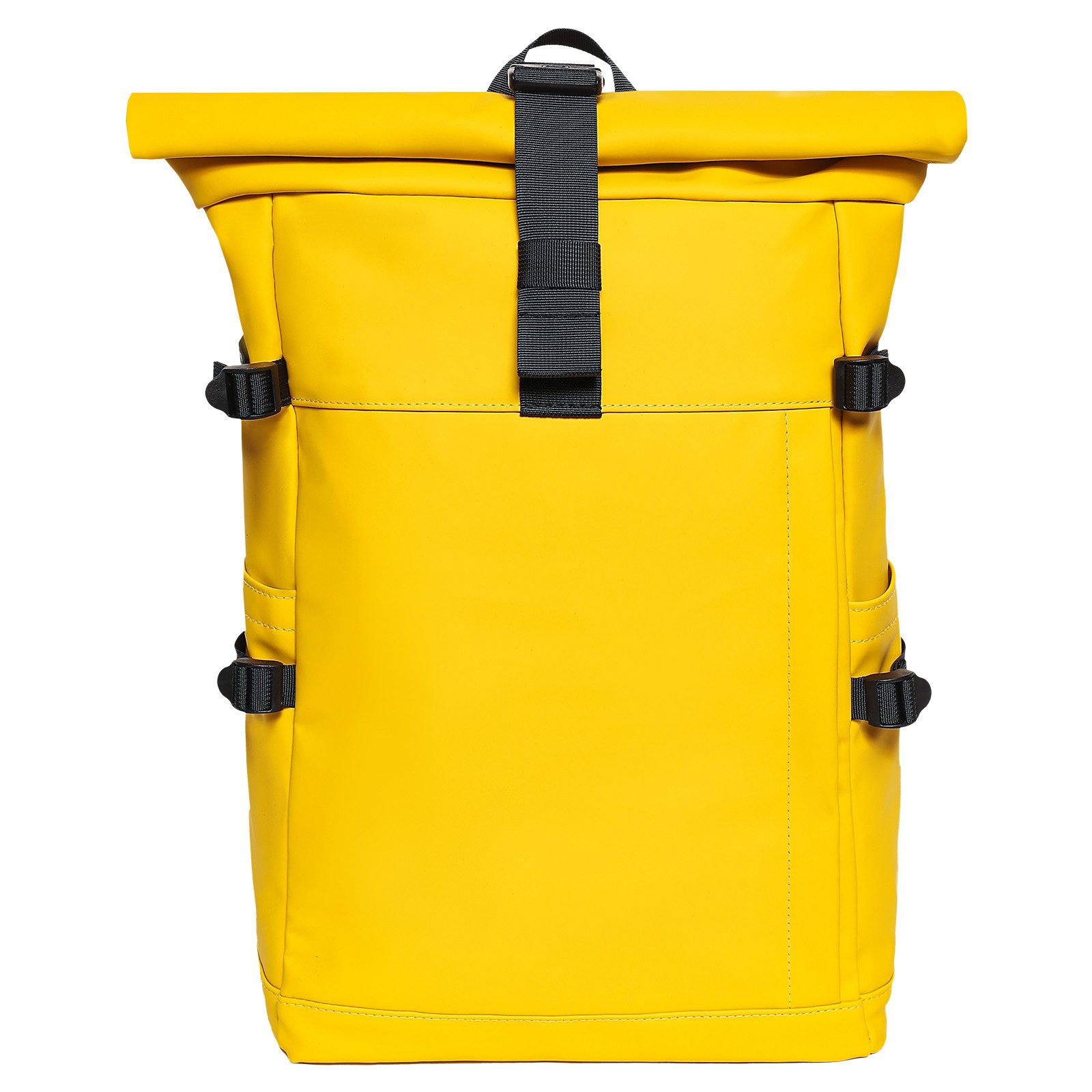 EAAKIE Rucksack RollTop Rucksack Freizeitrucksack Herren Damen Wasserabweisend, spritzwassergeschütztes Polyester und wasserabweisende Reißverschlüsse