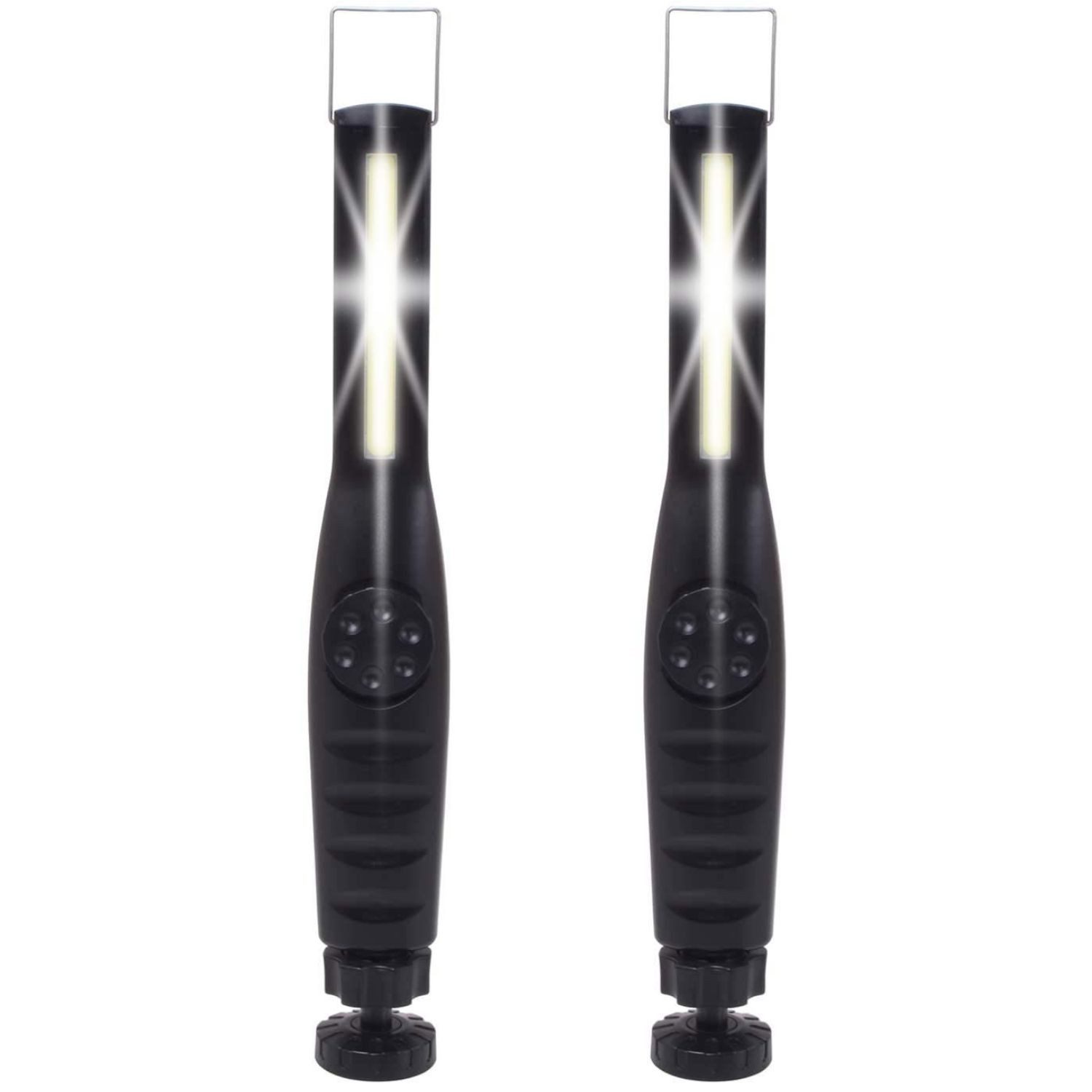 Diedrich Filmer GmbH LED Arbeitsleuchte 2x COB LED Arbeitsleuchte Batteriebetrieben, LED, KFZ Werkstatt-Leuchte Hand-Lampe Inspektion Leuchte Handlampe