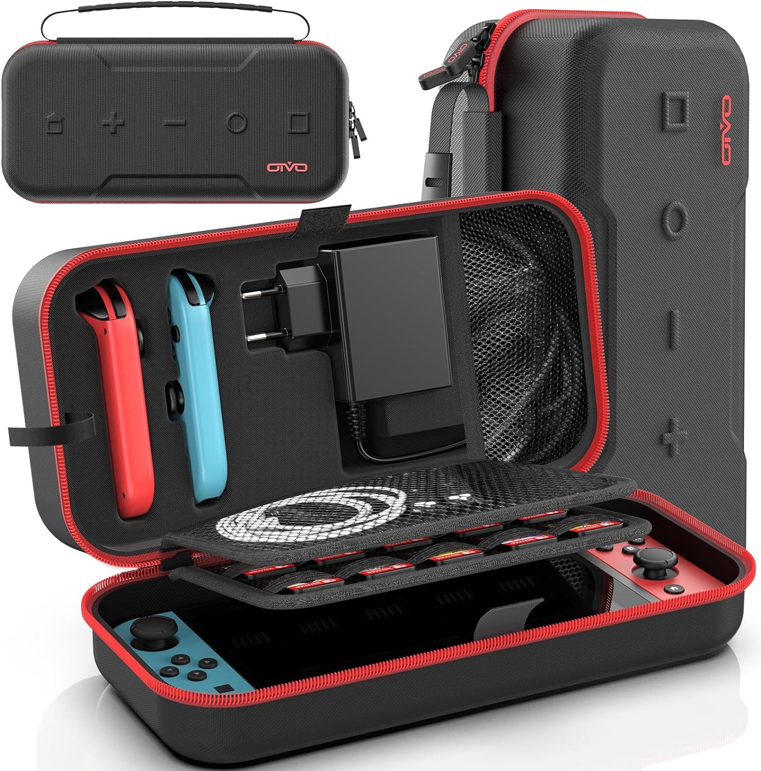 Nintendo-Schutzhülle Switch/OLED Tasche,Schutzhülle,Zubehör Lagerung Tragetasche,Game Case