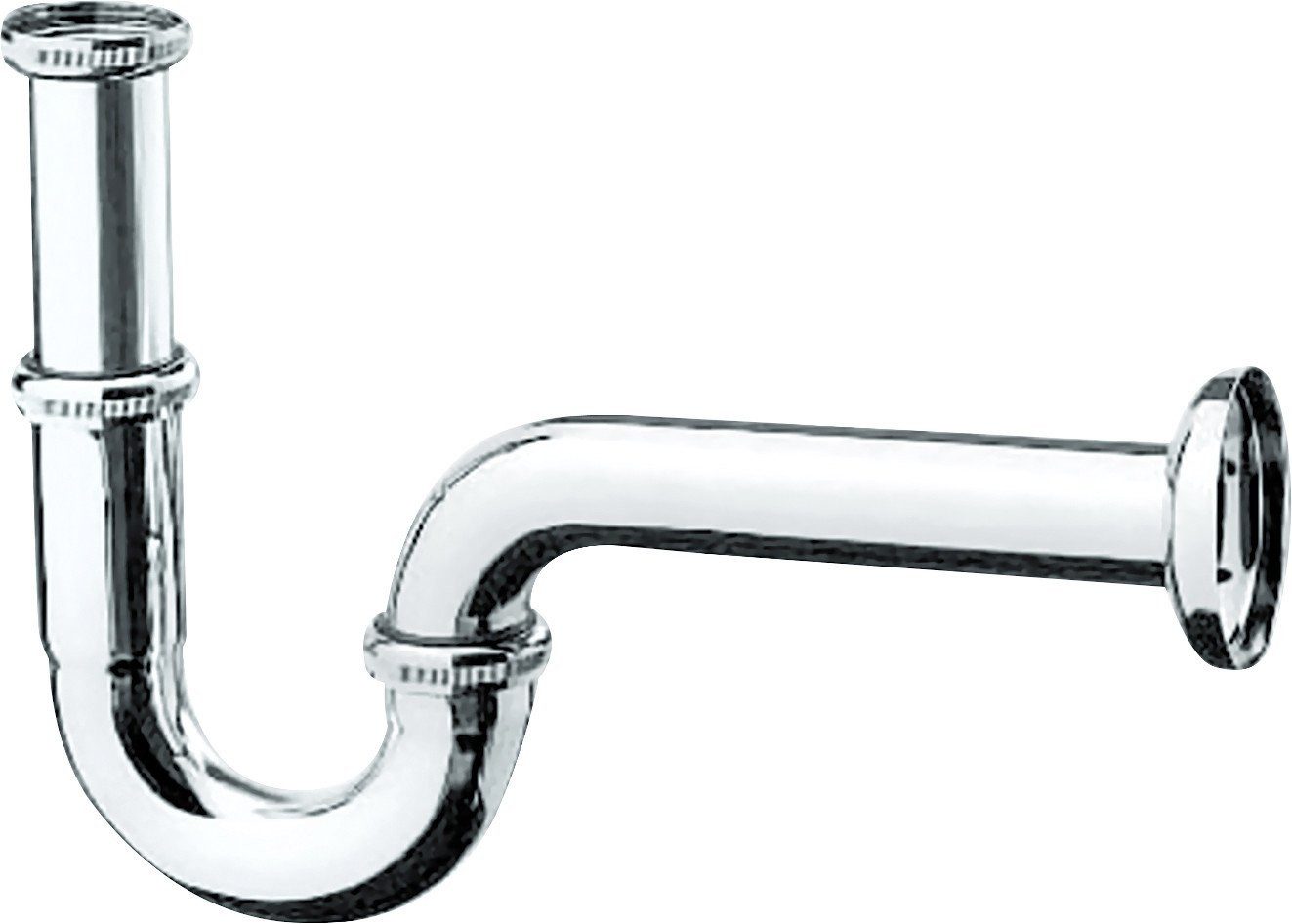 Grohe Siphon Hansgrohe Röhrensiphon Standardmodell 1 1/4 chrome