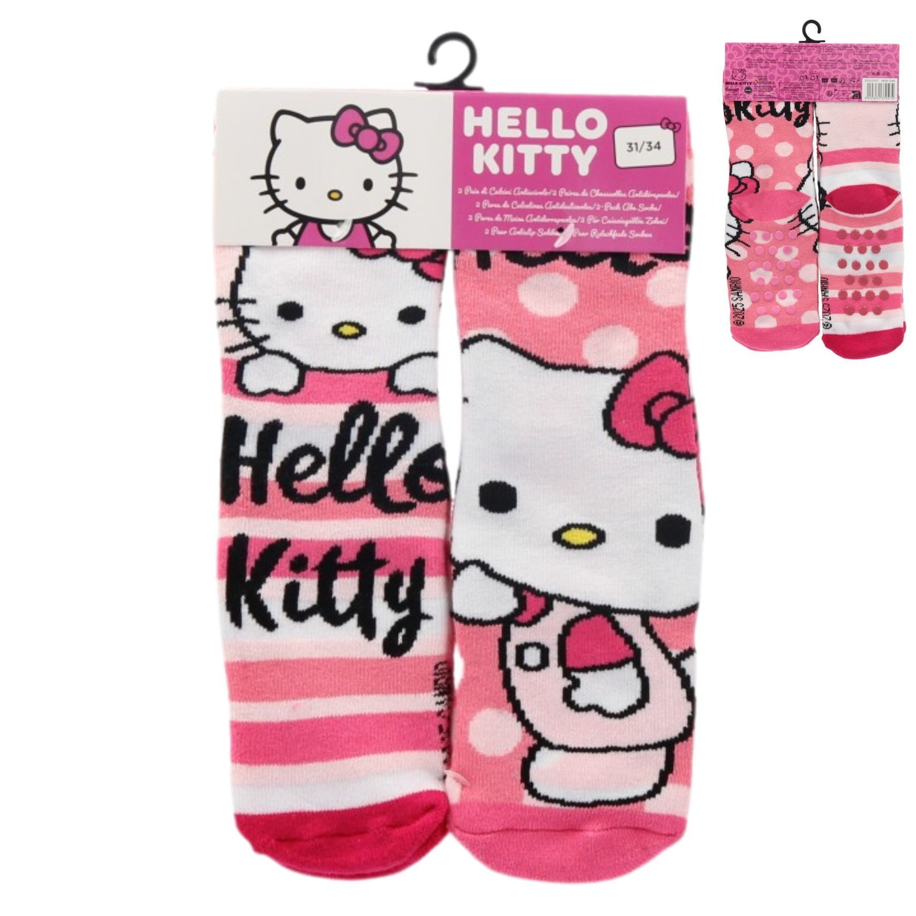 Hello Kitty Носки 2er Pack Kinder Носки rutschfeste Kuschelsocken Sportsocken