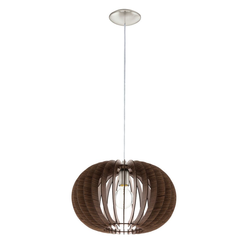 EGLO Pendelleuchte "STELLATO" silber, rund, 60W, günstig online kaufen