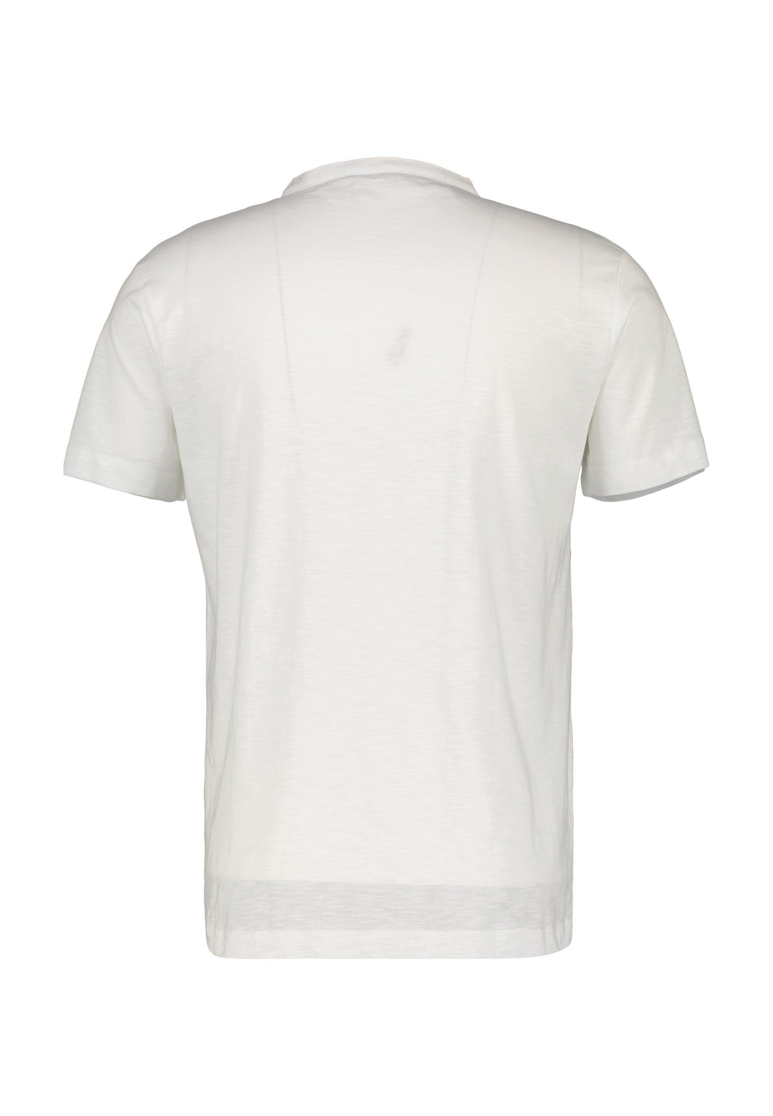 LERROS LERROS Kurzarmshirt Strukturqualitäit in WHITE Serafino-Shirt