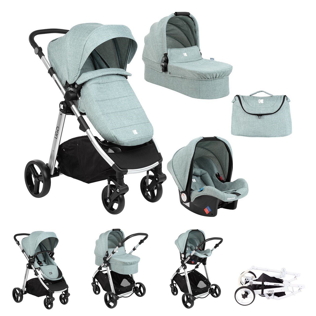 Trio Kinderwagen Kombi-Kinderwagen-Autositz Babyschale Baby Comfort Twist 3IN1 
